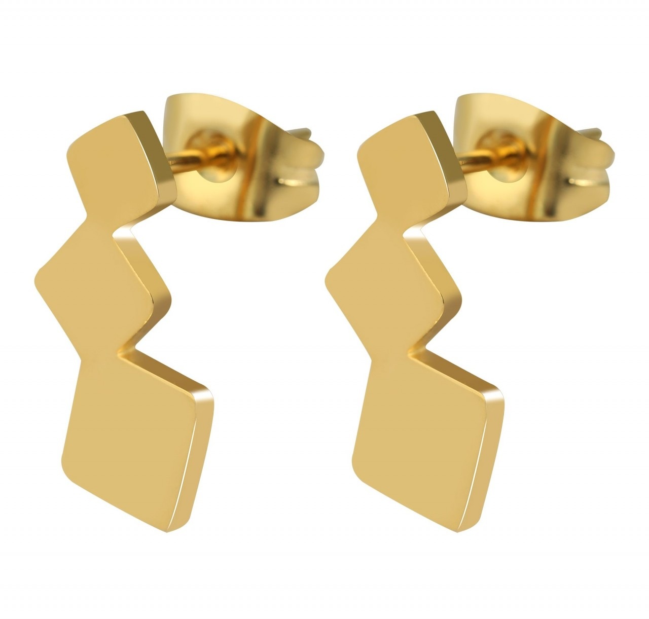 Adelia´s Paar Ohrhänger »Damen Ohrstecker aus poliertem Edelstahl«