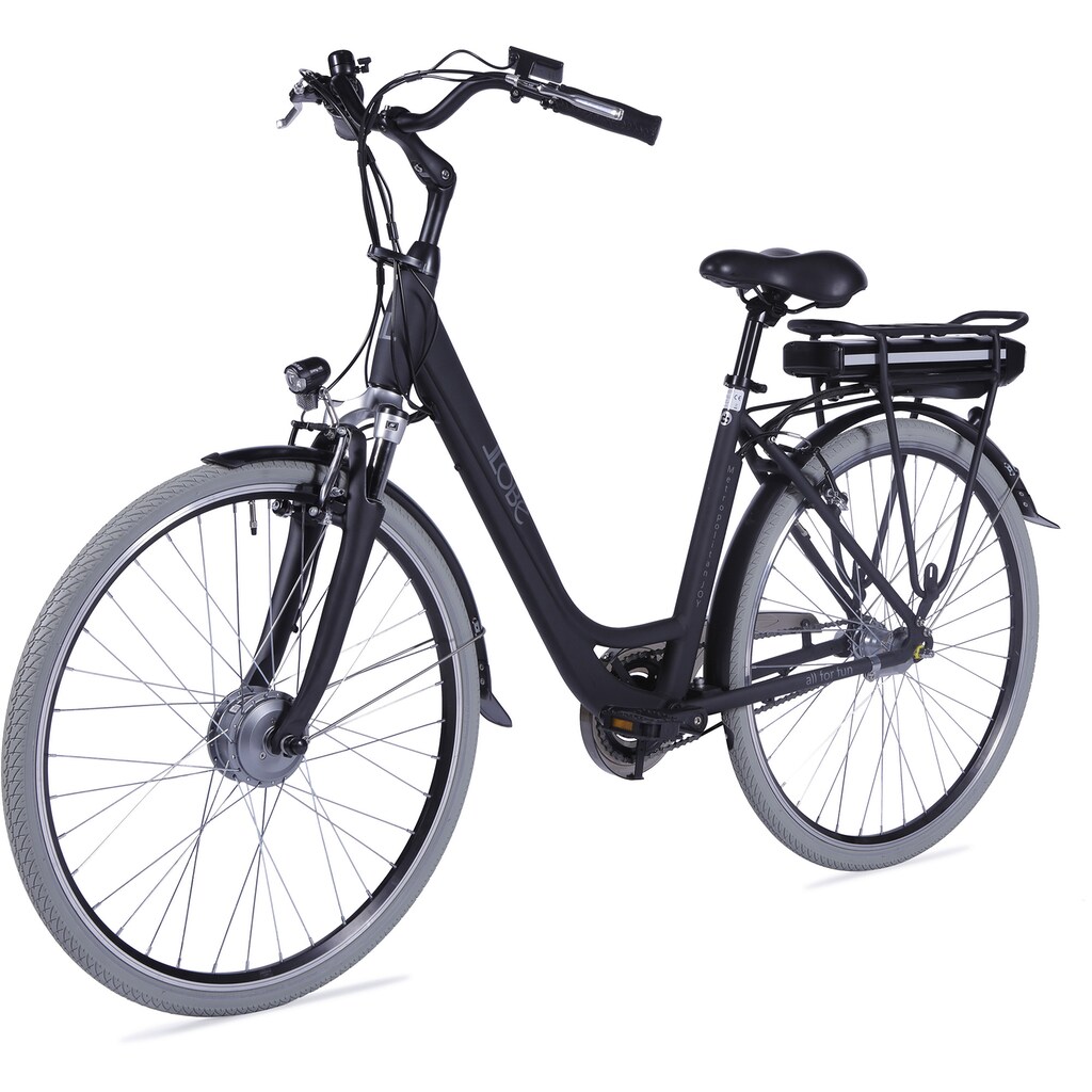 LLobe E-Bike »Metropolitan JOYschwarz 10 Ah«, 3 Gang, Frontmotor 250 W