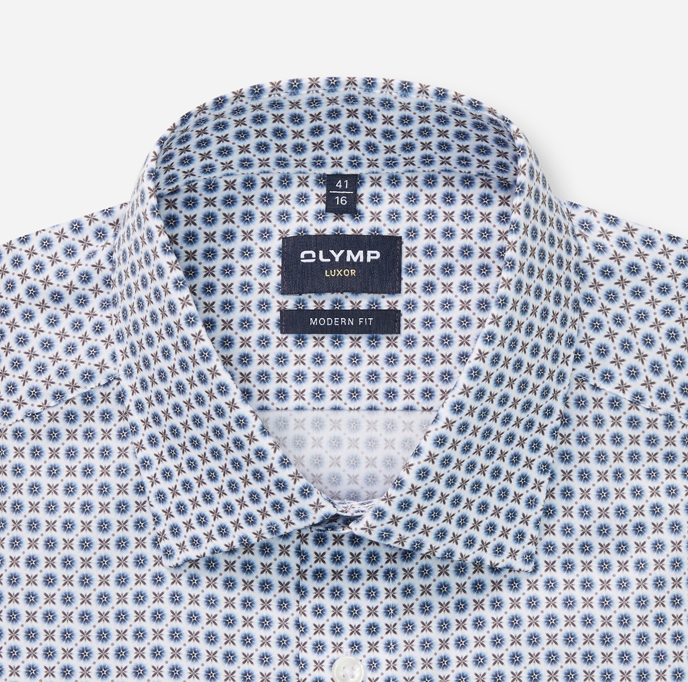 OLYMP Langarmhemd "Luxor modern fit", modern fit, Businesshemd, gemustert, günstig online kaufen