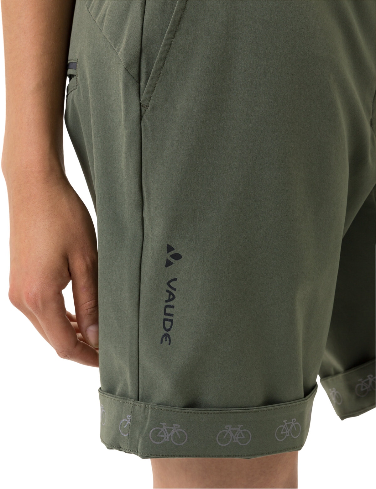 VAUDE Fahrradhose »WOMEN'S CYCLIST SHORTS«, reflektierende Elemente