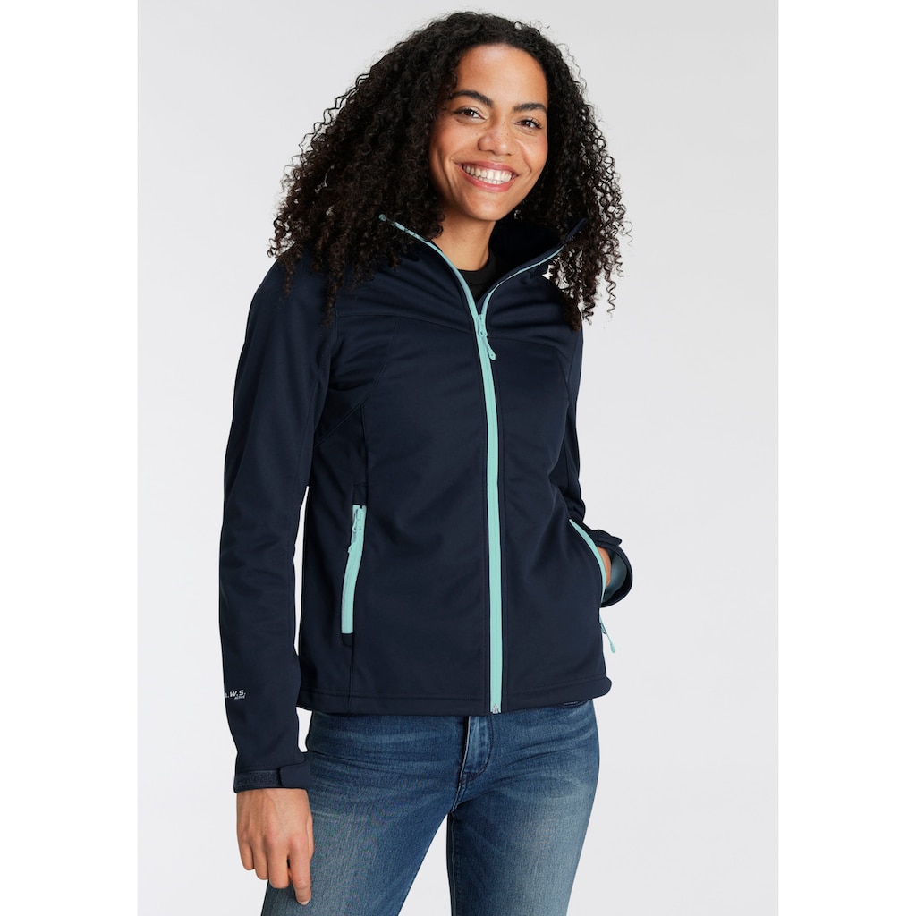 Icepeak Softshelljacke »D SOFTSHELLJACKE BOISE«, mit Kapuze