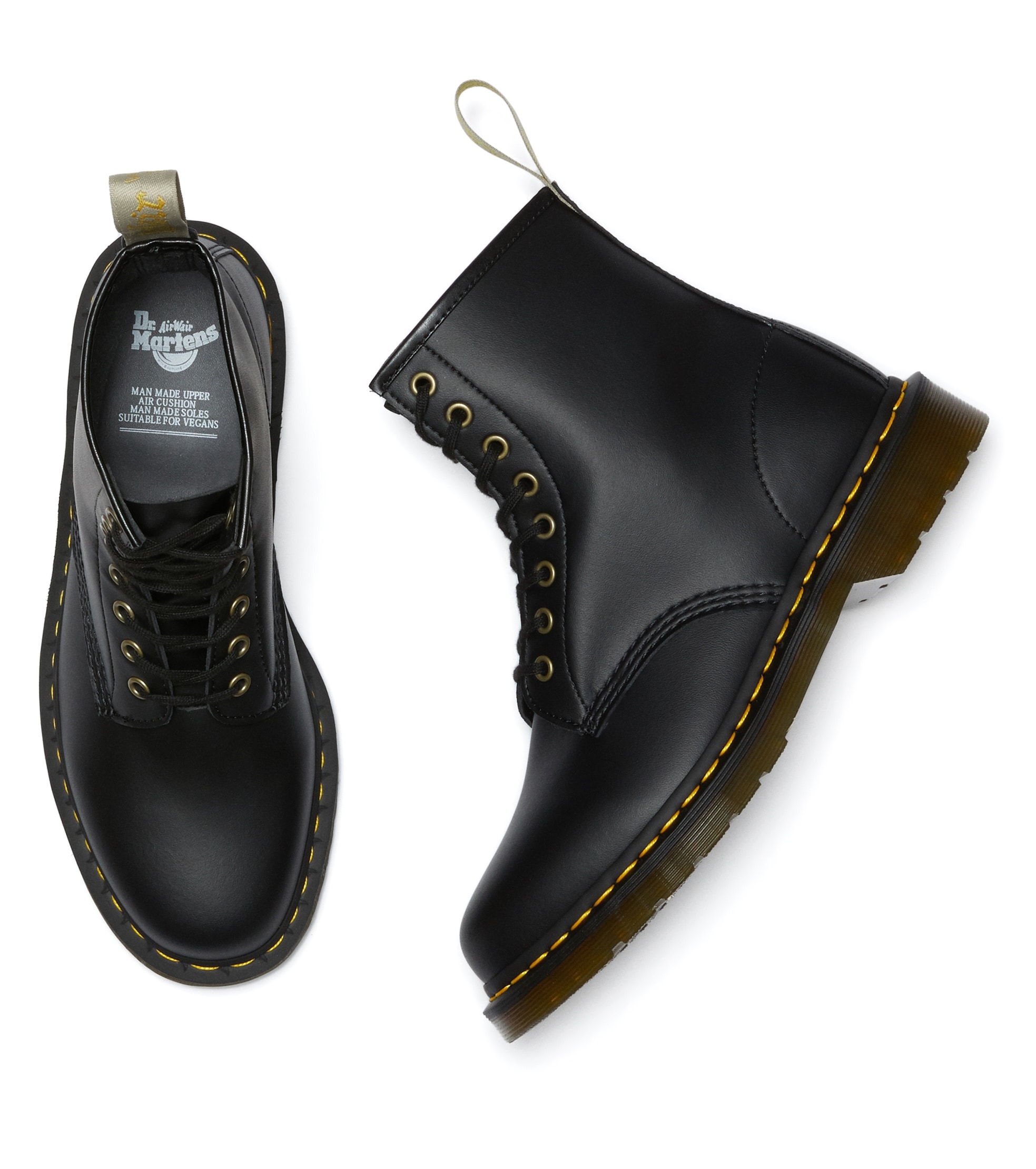 DR. MARTENS Schnürboots »1460 Vegan 8 Eye Boot«, Boots, Winterboots, Schnürboots mit Anziehlasche