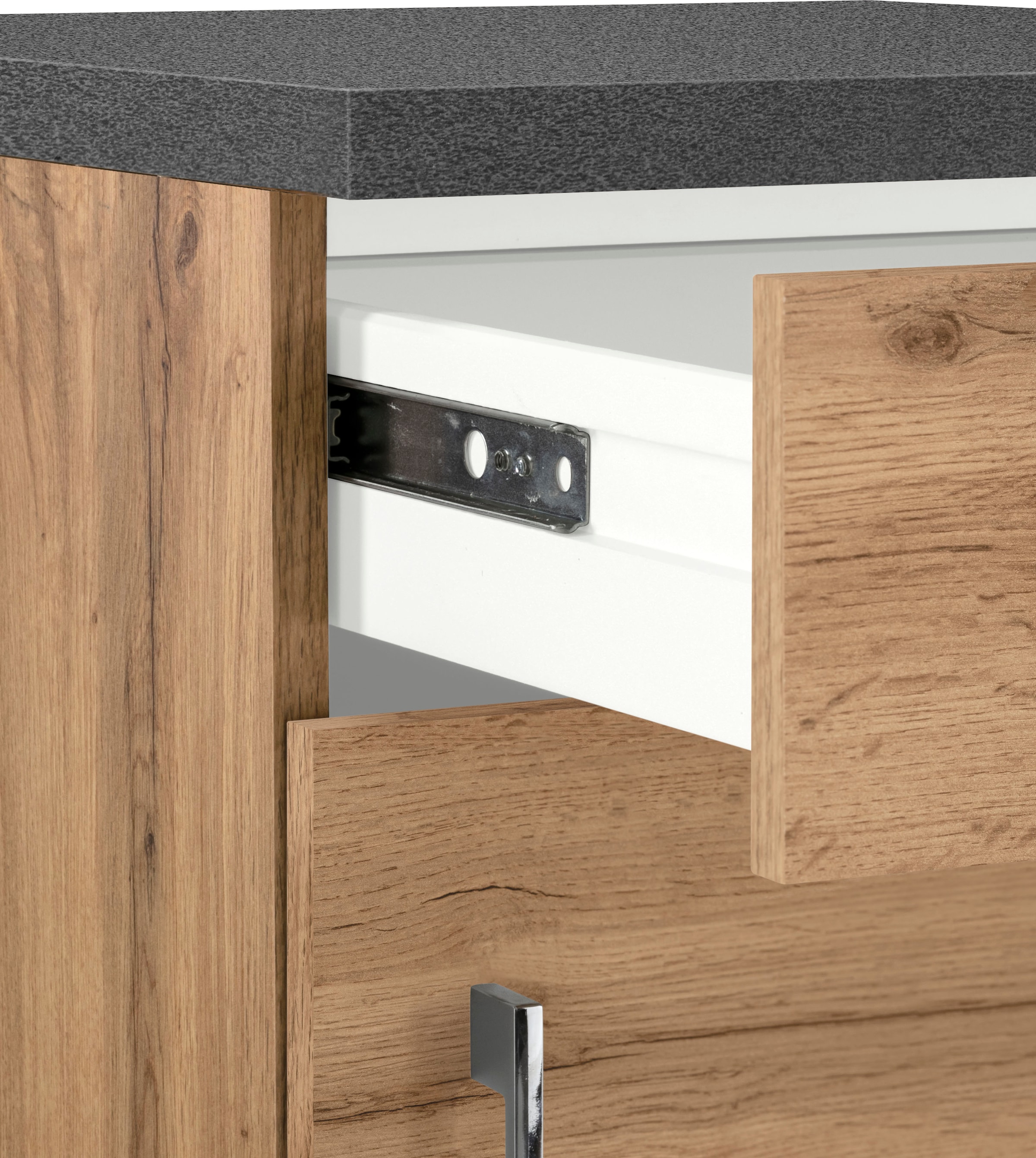 KOCHSTATION Unterschrank »KS-Colmar«, 50 cm, mit Metallgriff, für viel Stauraum