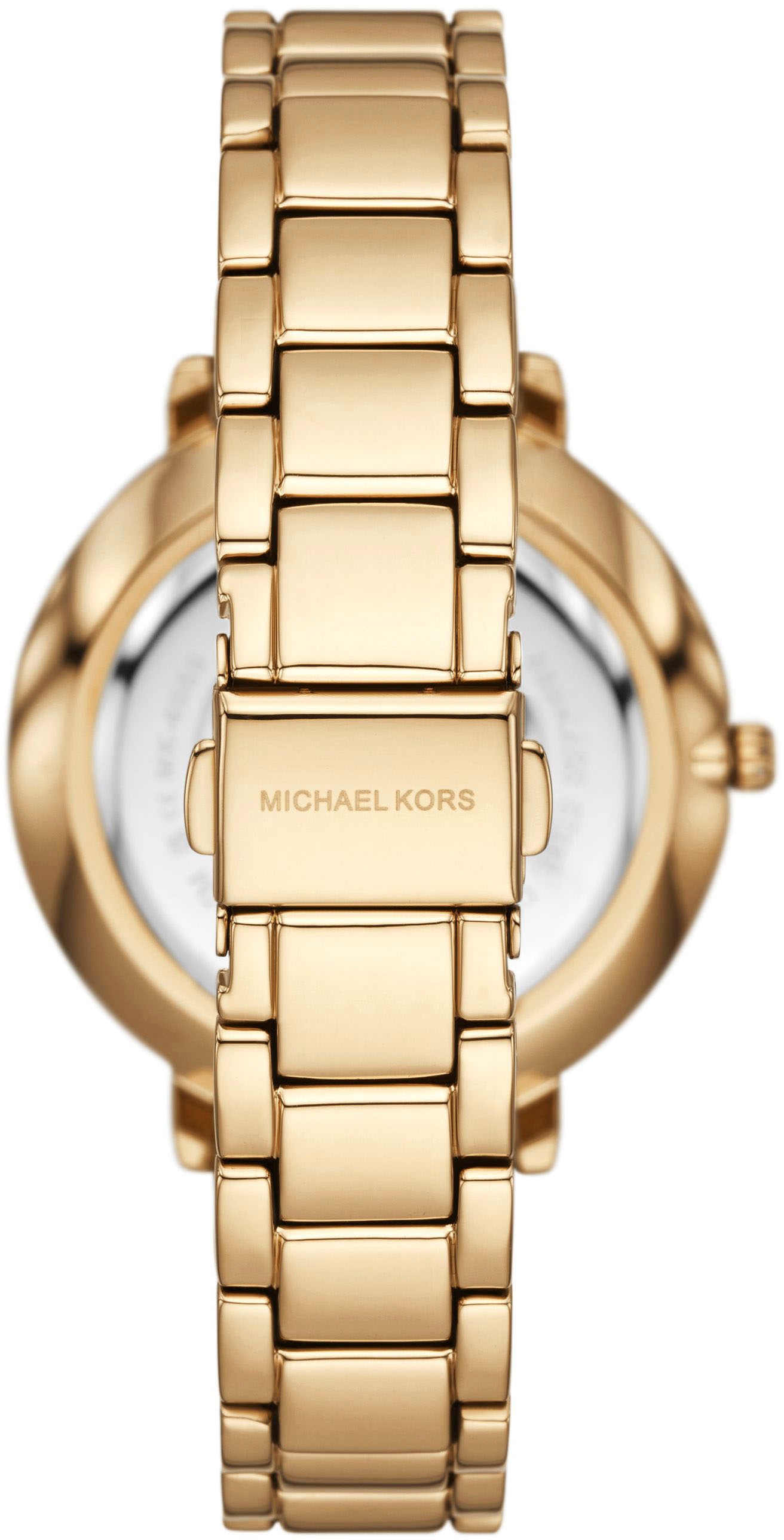 MICHAEL KORS Quarzuhr »PYPER«, Armbanduhr, Damenuhr, Edelstahlarmband, analog, Glassteine