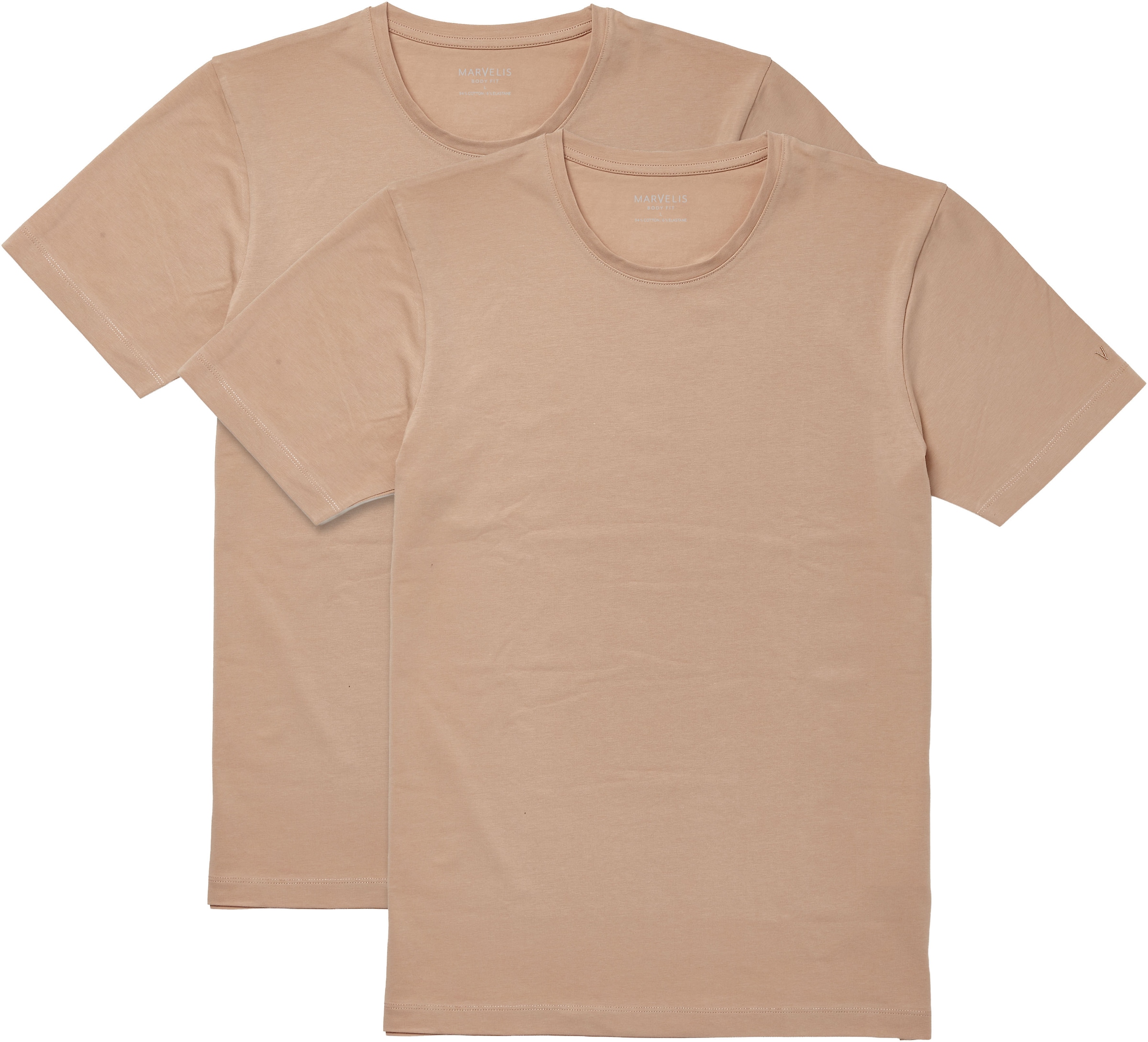 MARVELIS T-Shirt 2 Doppelpack, body fit