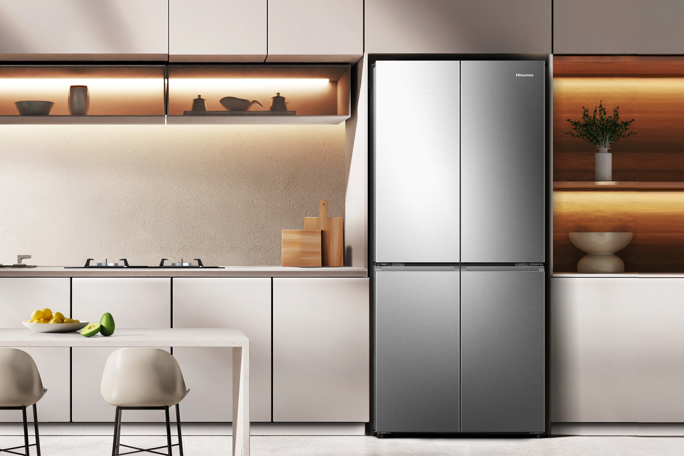 Hisense Multi Door »RQ5P470SAID«, MetalCooling Innenwand