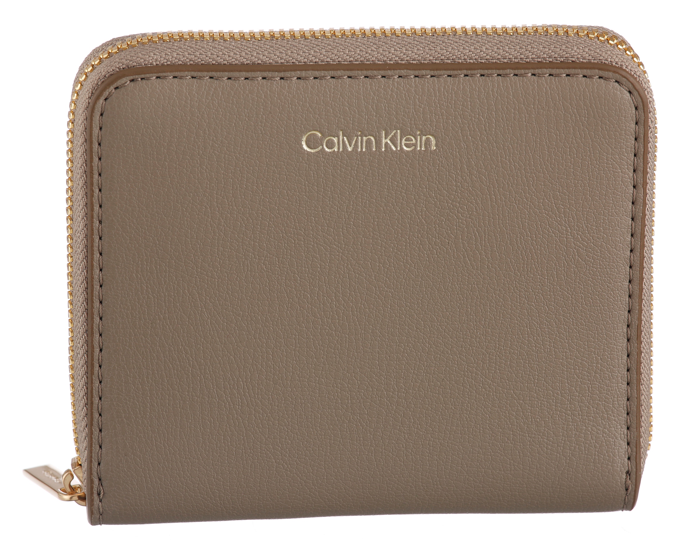 Calvin Klein Geldbörse "FOIL LOGO MEDIUM ZIP AROUND" Damen Portemonnaie, Ge günstig online kaufen