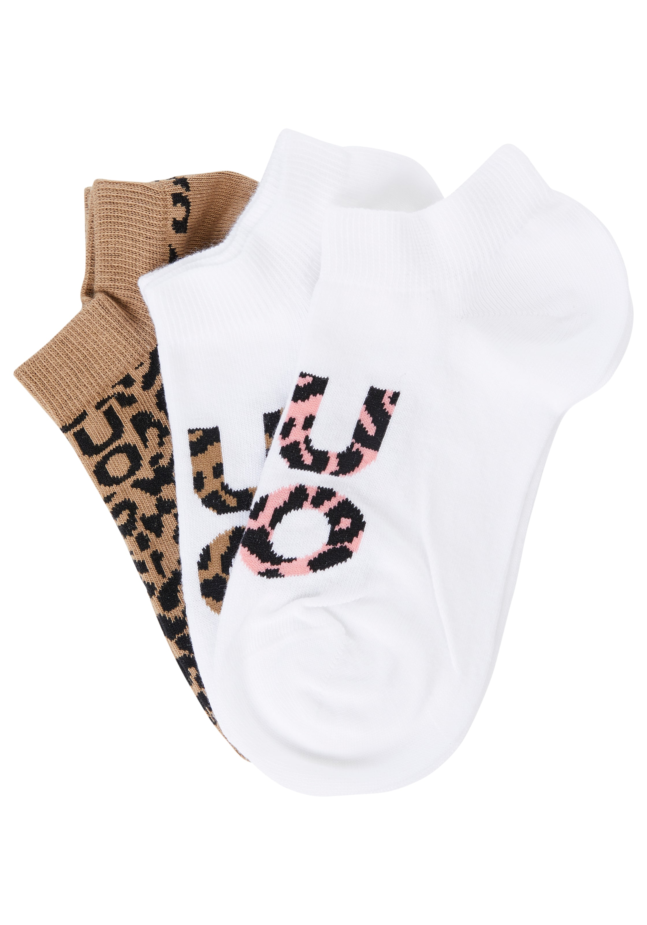 HUGO Underwear Sneakersocken »LEO LOGO«, (Packung, 3 Paar), mit HUGO-Schriftzug