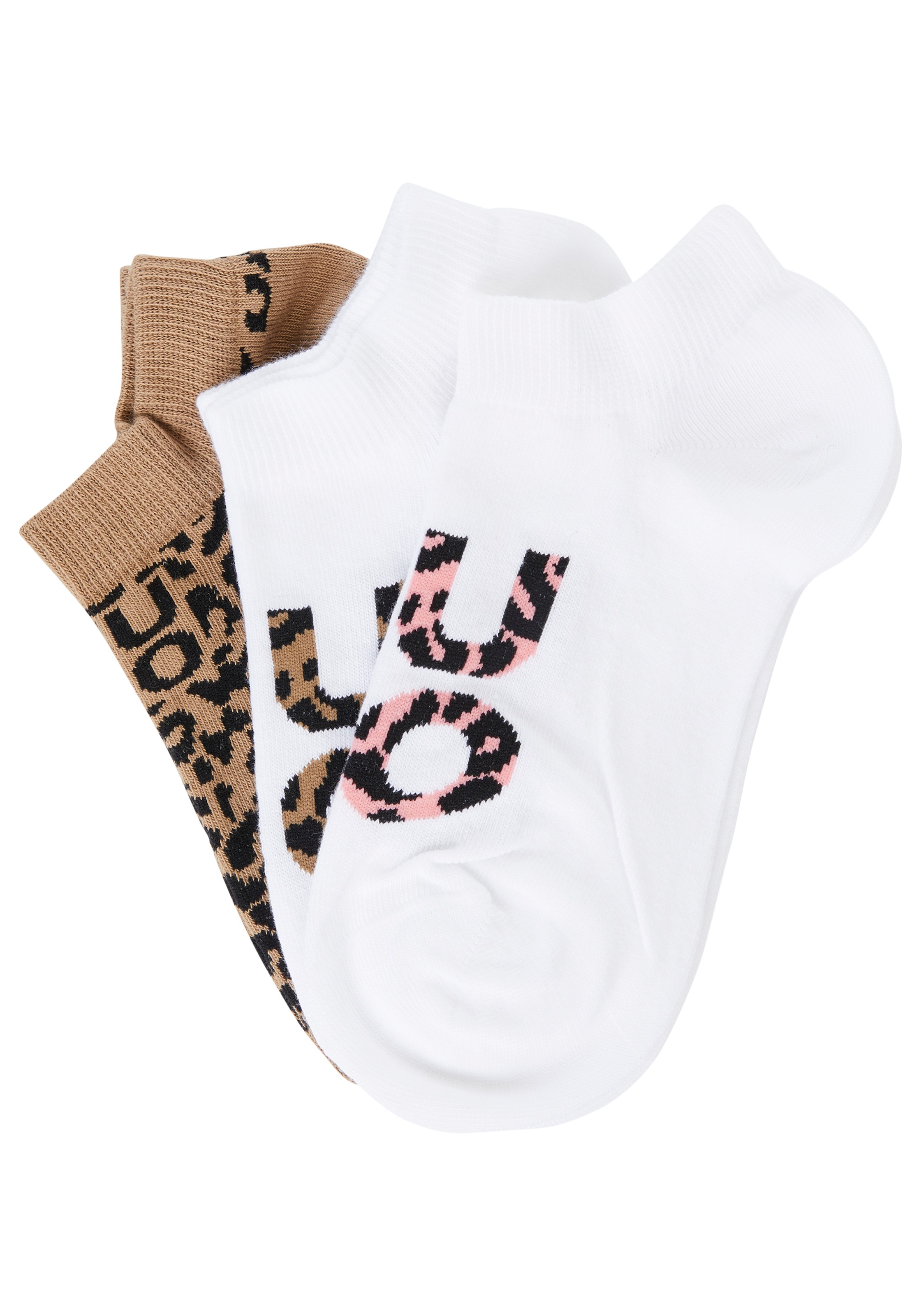 HUGO Underwear Sneakersocken "LEO LOGO", (Packung, 3 Paar), mit HUGO-Schrif günstig online kaufen