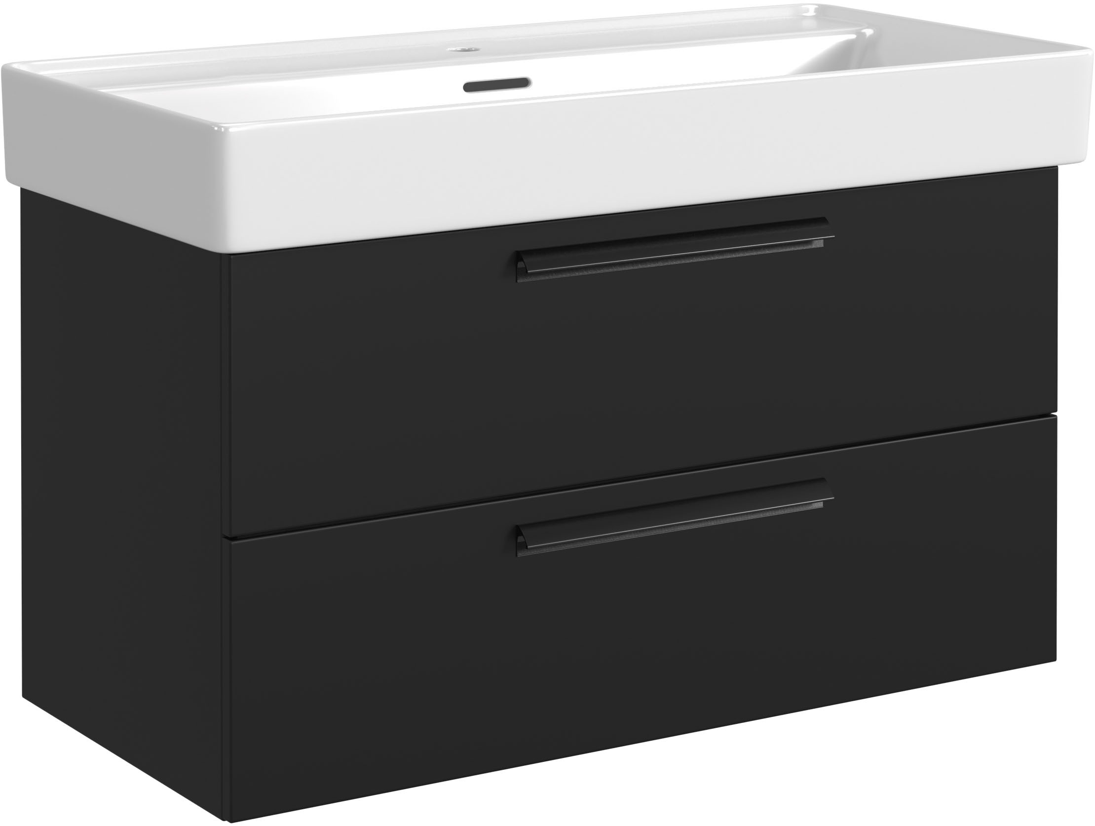 welltime Badmöbel-Set »SALVADA, 2tlg-Set, gedämpfte Scharniere, Softclose, Keramikbecken« Maße (B/T/H): 100/47,5/200 cm, 