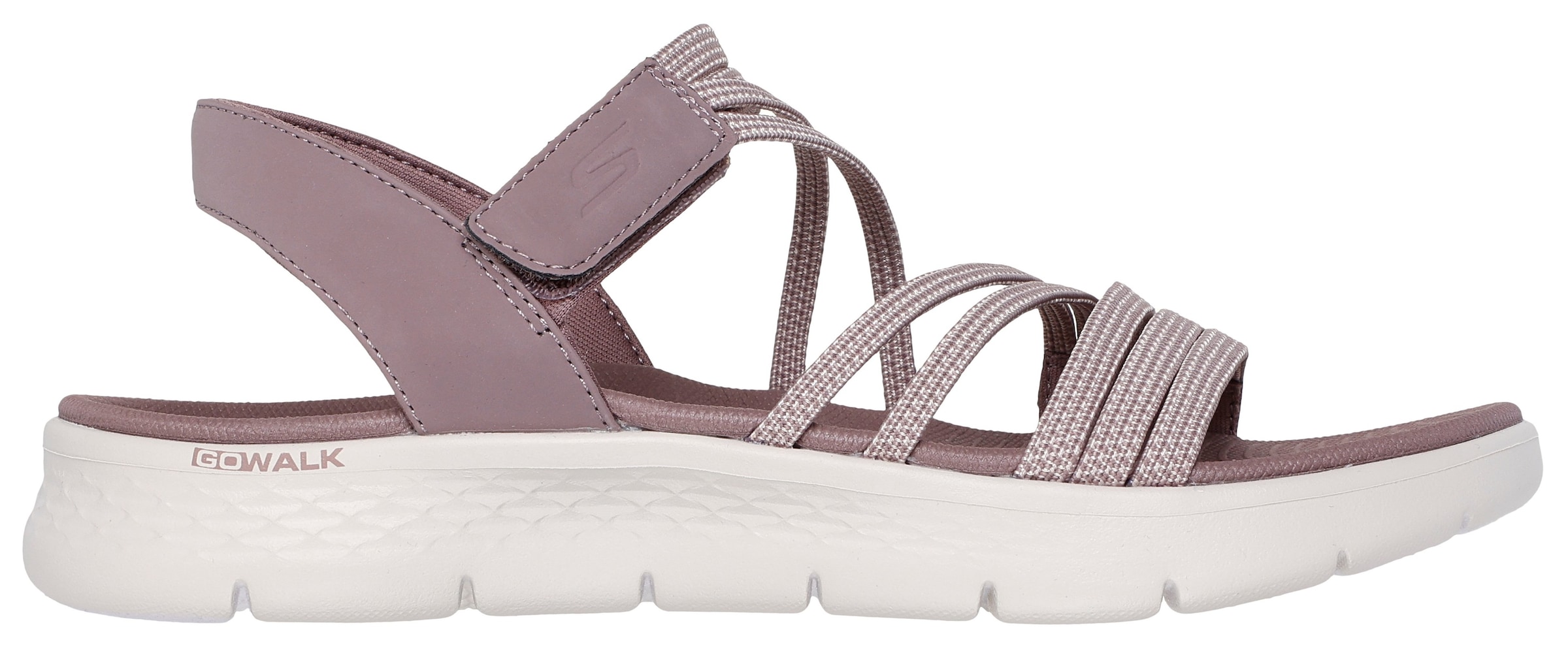 Skechers Sandale »GO WALK FLEX SANDAL«, Schlupfschuh, Sommerschuh, Plateausandale mit Goga Mat Fußbett