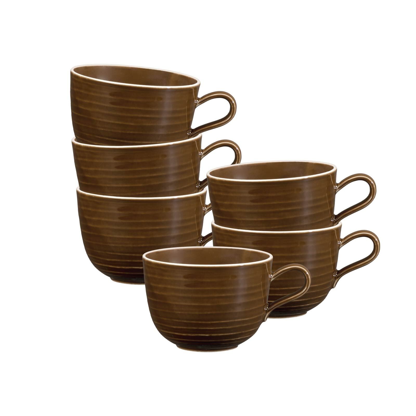 Seltmann Weiden Tasse "Milchkaffeetassen Terra 400 ml 6er Set" günstig online kaufen