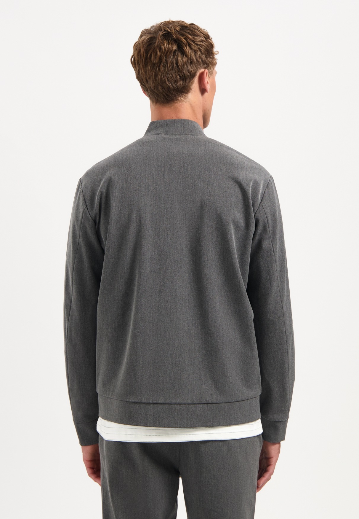 NO EXCESS Bomberjacke "No Excess Leichte melierte Strickjacke" günstig online kaufen