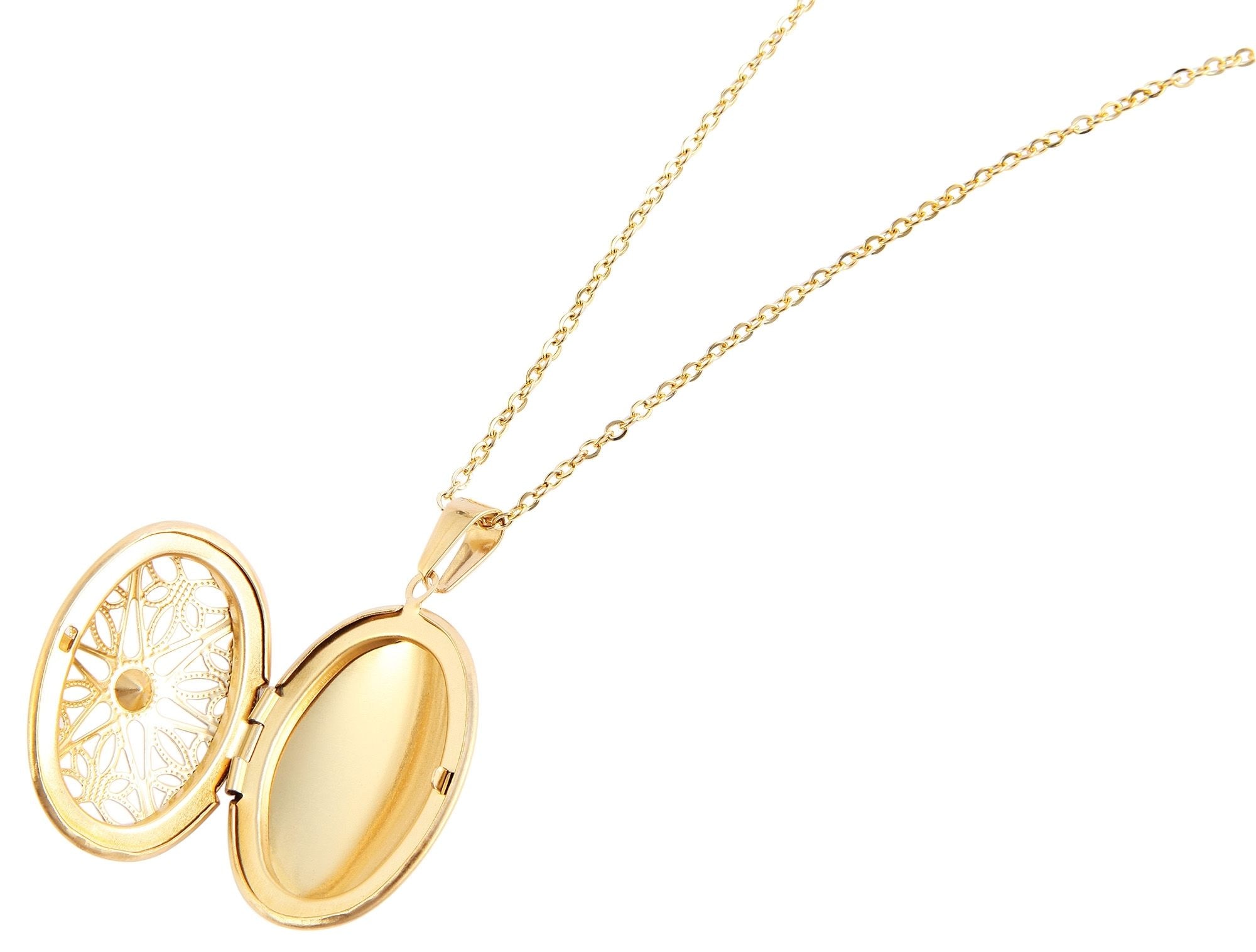 Adelia´s Kette ohne Anhänger »Damen Halskette mit Anhänger – Medaillon aus Edelstahl« Perfekt als Geschenk zum Weihnachten