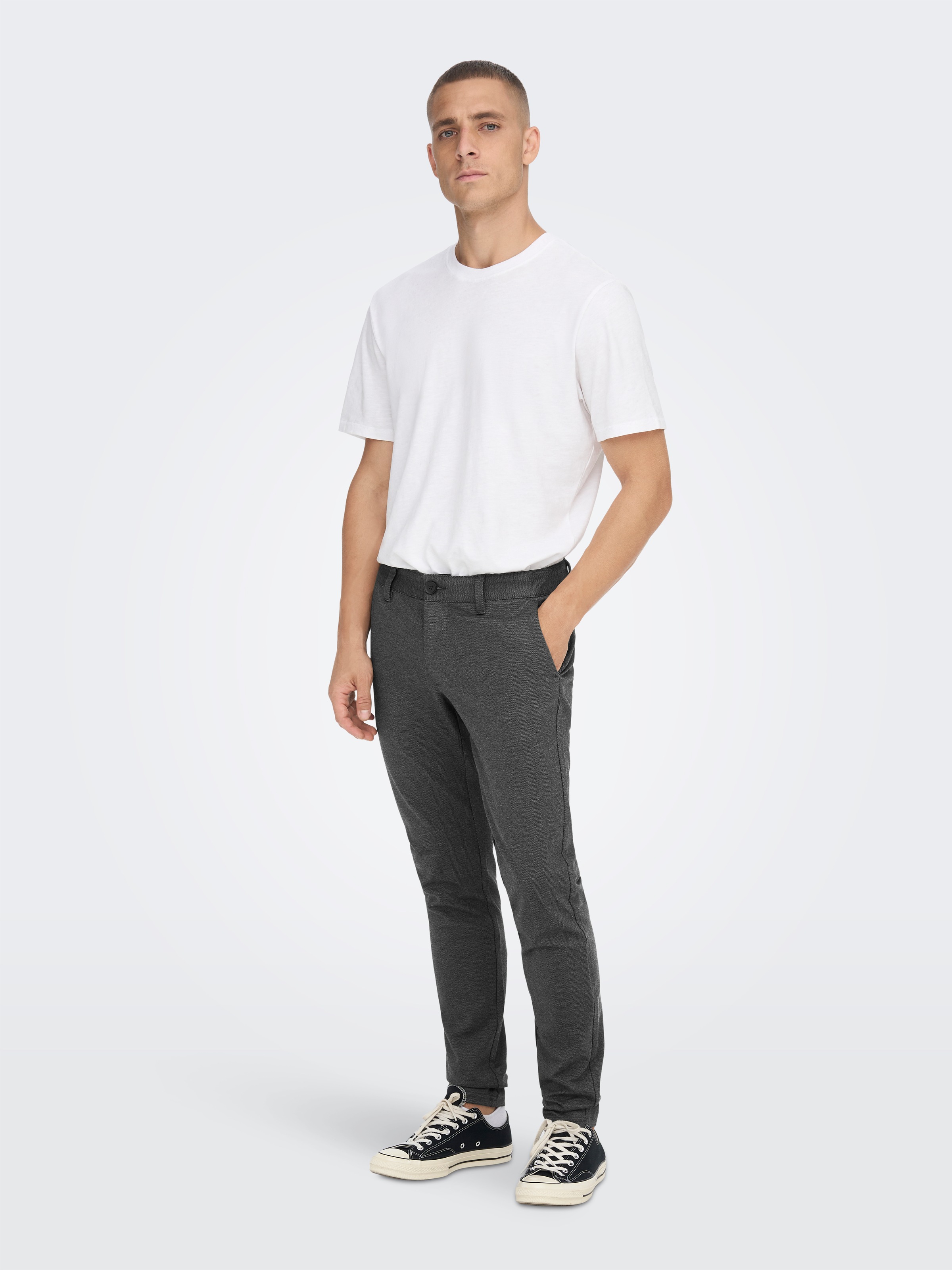 ONLY & SONS Chinohose »ONSMARK SLIM HERRINGBONE 2911 PANT NOOS«