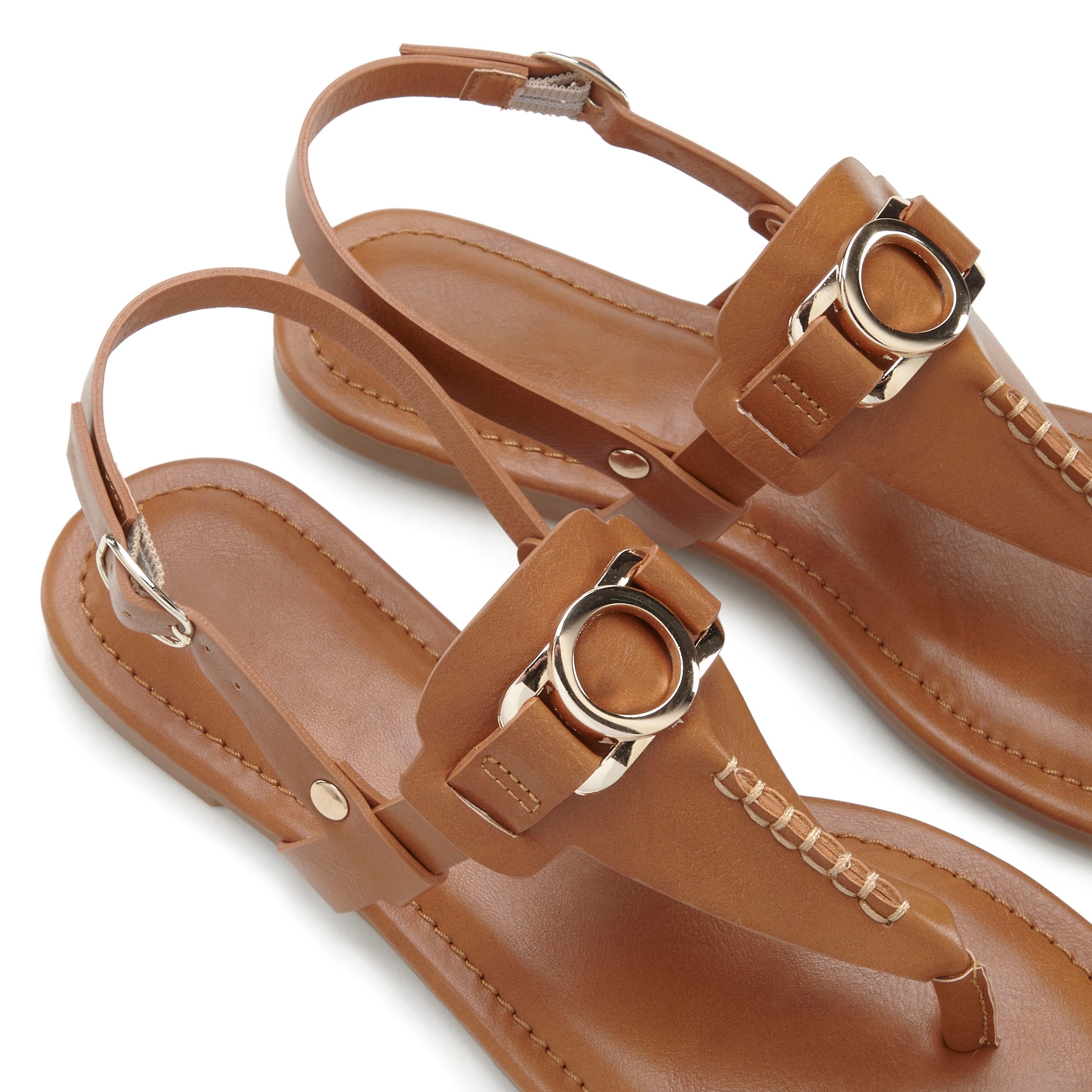 Vivance Zehentrenner, Sandale, Pantolette mit Schmuckelement VEGAN