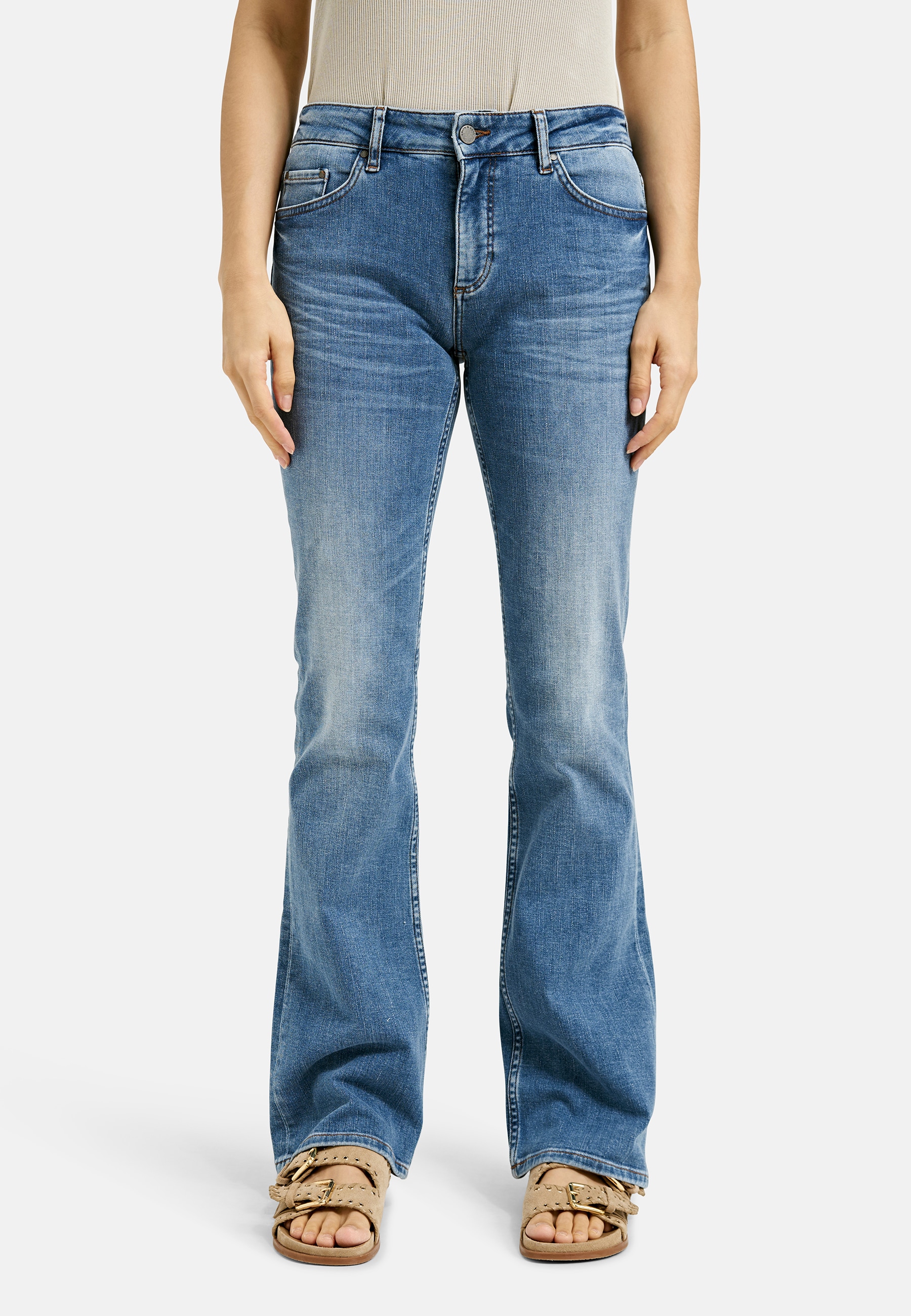 Smith & Soul Bootcut-Jeans elastische Baumwollqualität