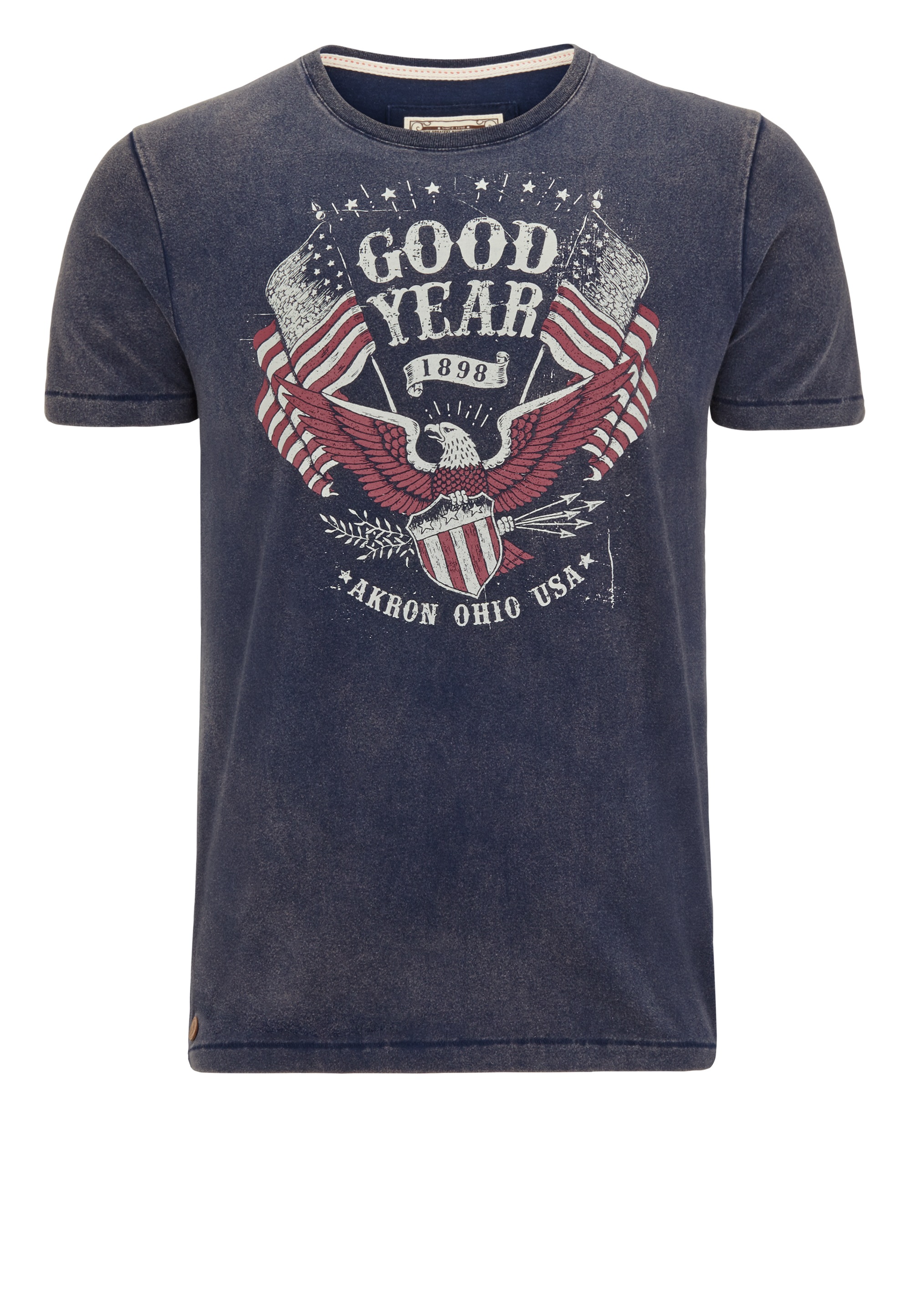 Goodyear T-Shirt »JAMESTOWN«, in stylischer Vintage-Optik