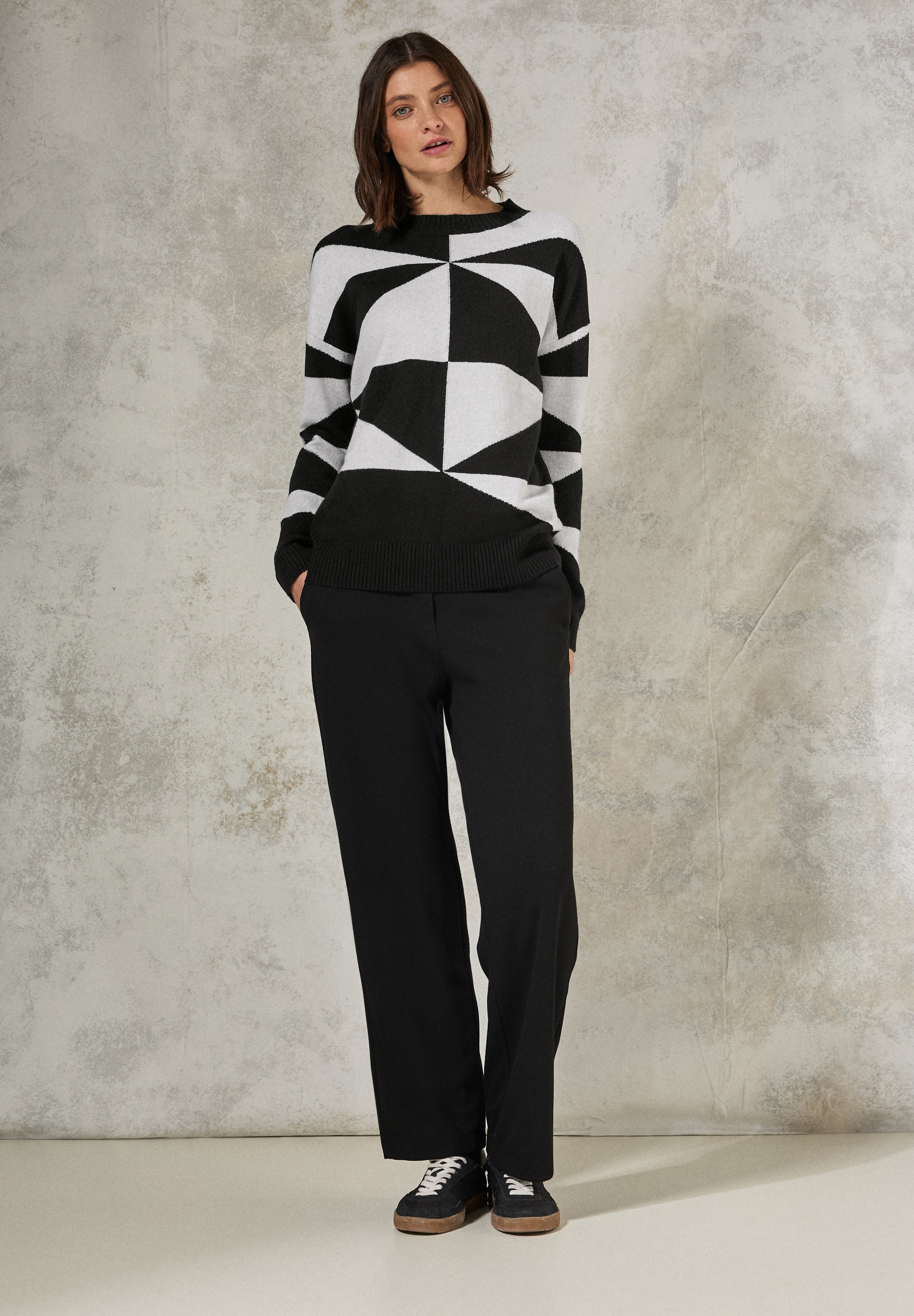 Cecil Strickpullover, im soften Baumwoll-Mix