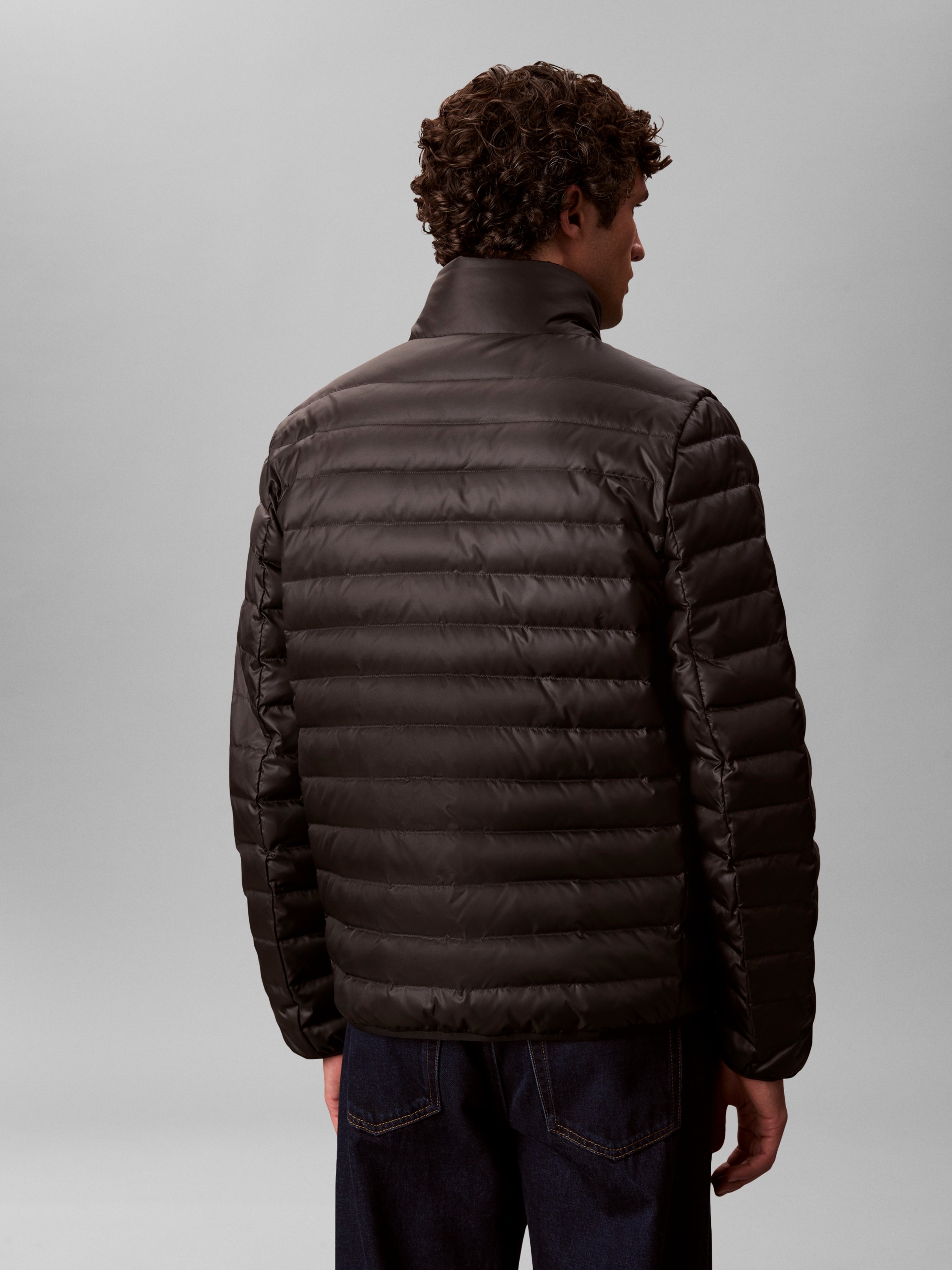 Calvin Klein Steppjacke "LS LT WT NYLN CHNNLD" ohne Kapuze Mit Rundhalsauss günstig online kaufen