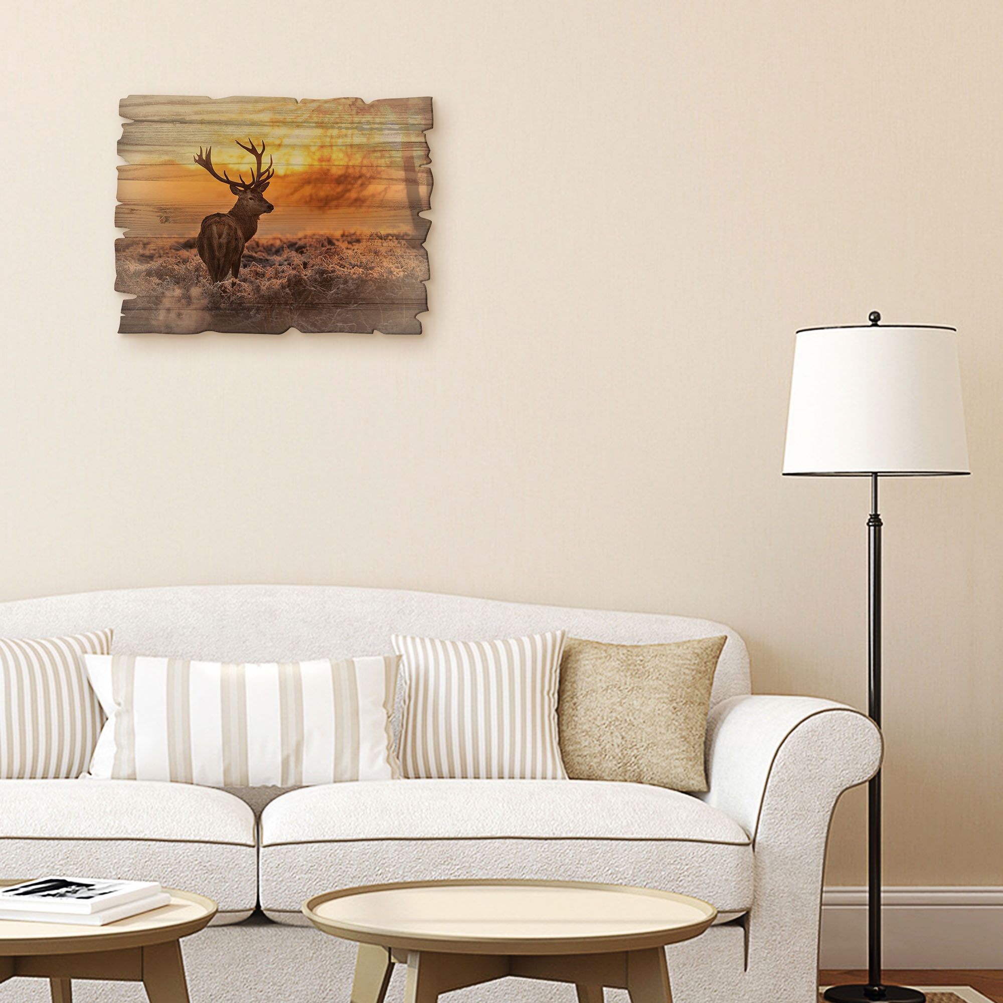 Artland Holzbild »Rotwild«, Tierbilder, (1 St.)