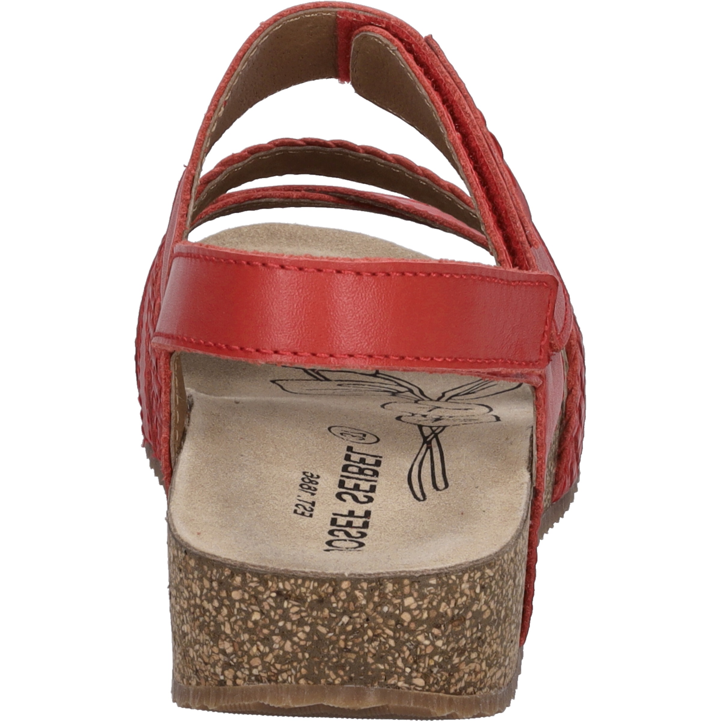 Sandale JOSEF SEIBEL "Tonga 83, rot", Damen, Gr. 40, rot, Obermaterial: 100% Rindsleder Leather cow., Schuhe Sandale 3