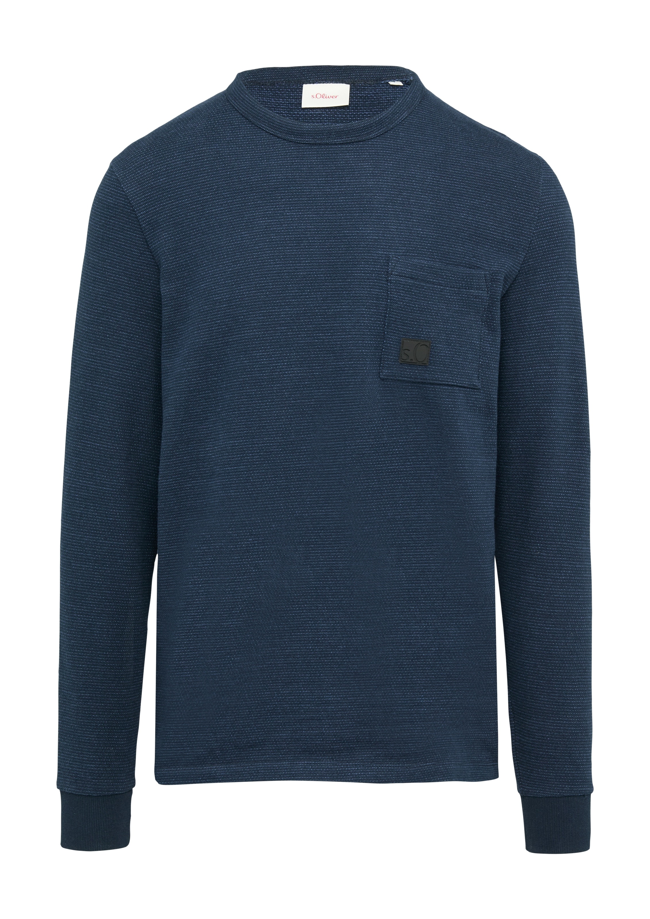 s.Oliver Longsleeve, mit Logo Stickerei