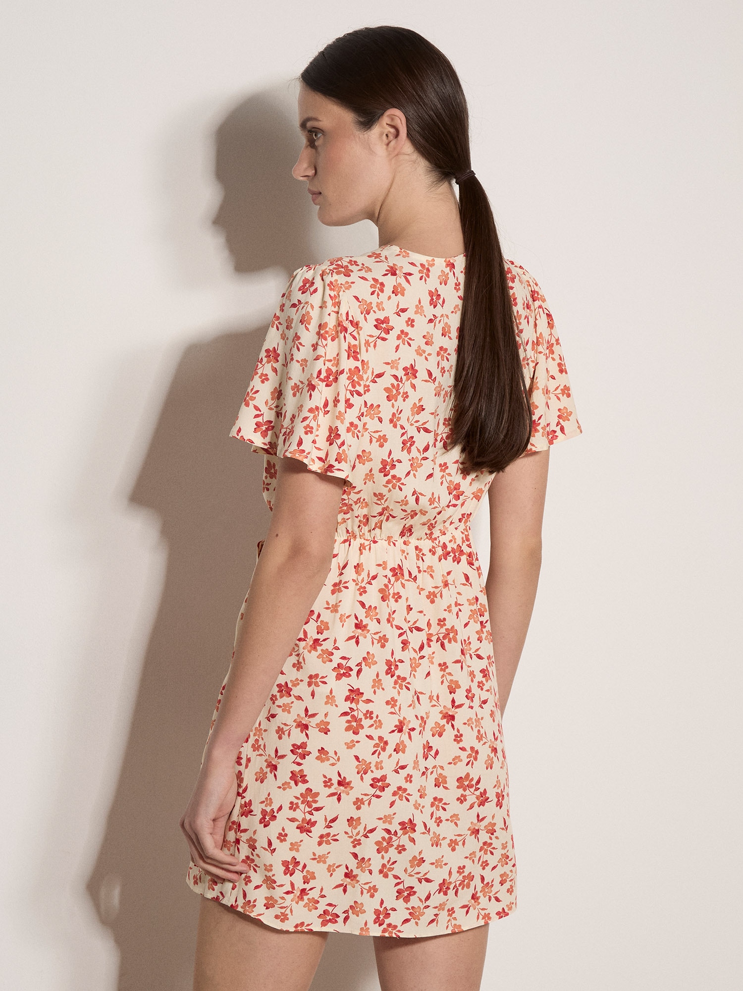 Apricot Minikleid »Wickel-Minikleid« mit Stoffgürtel,  Druck