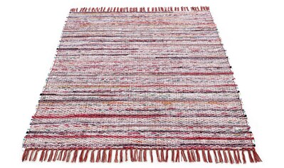 carpetfine Wollteppich »Kelim Chindi«, rechteckig, 6 mm Höhe, Wolle und Fransen, Wohnzimmer kaufen carpetfine Wollteppich »Kelim Chindi«, rechteckig, 6 mm Höhe, Wolle und Fransen, Wohnzimmer kaufen