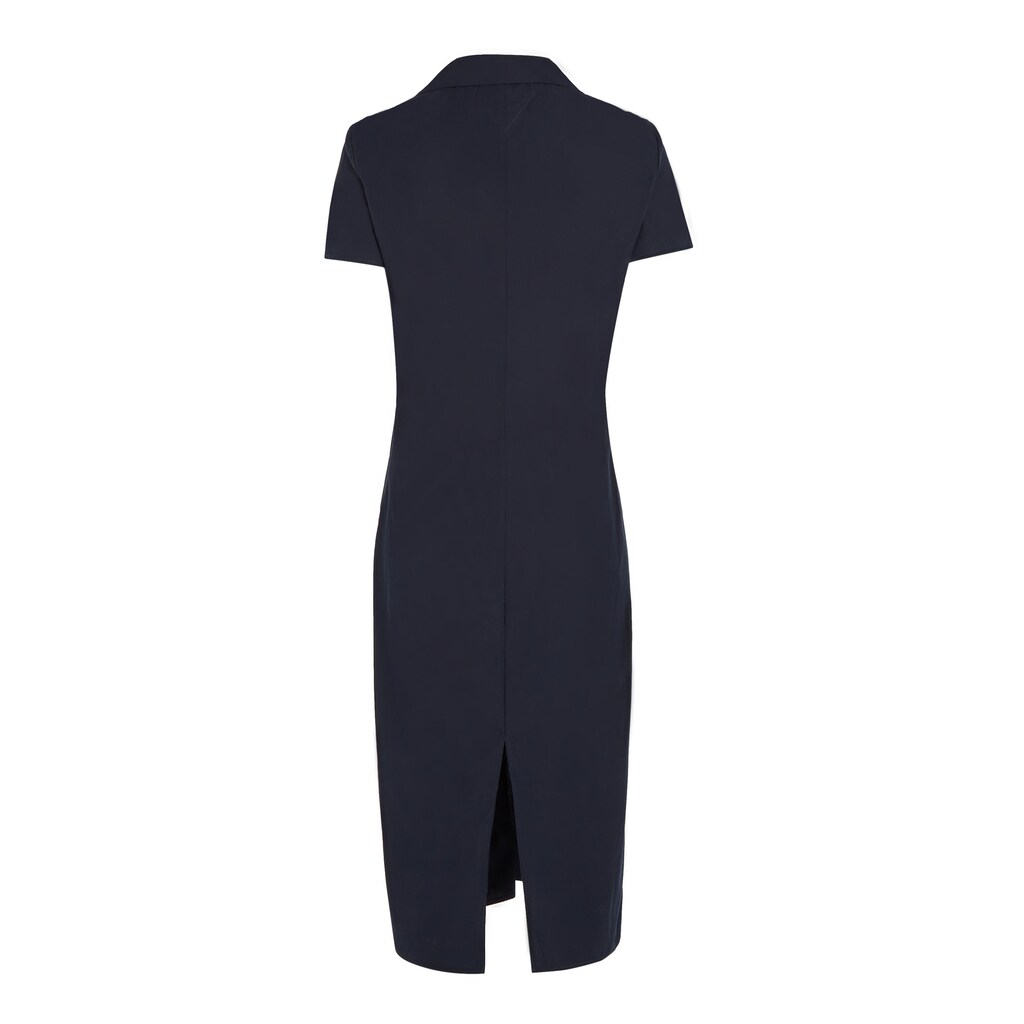 Tommy Hilfiger Blusenkleid »SOLID POPLIN MIDI DRESS SS«