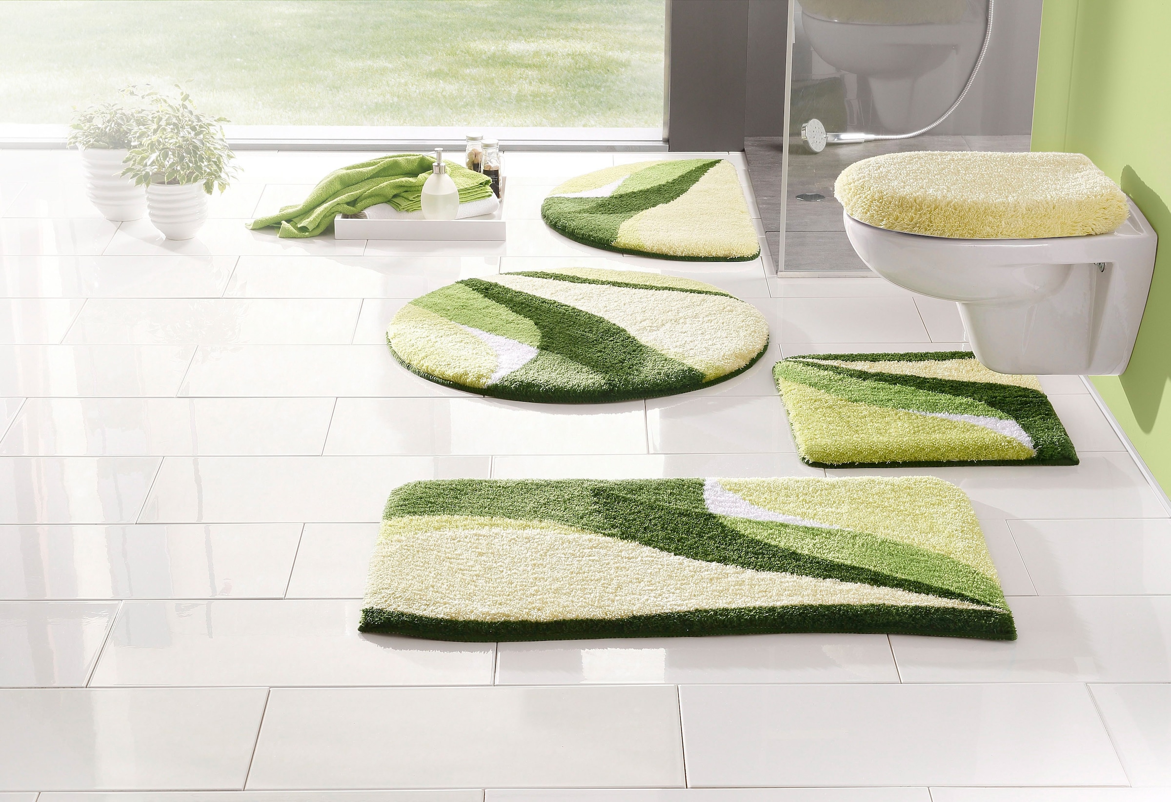 OTTO home Badematte "Magnus, Badvorleger, Badezimmer Teppich" Höhe 20 mm ru günstig online kaufen