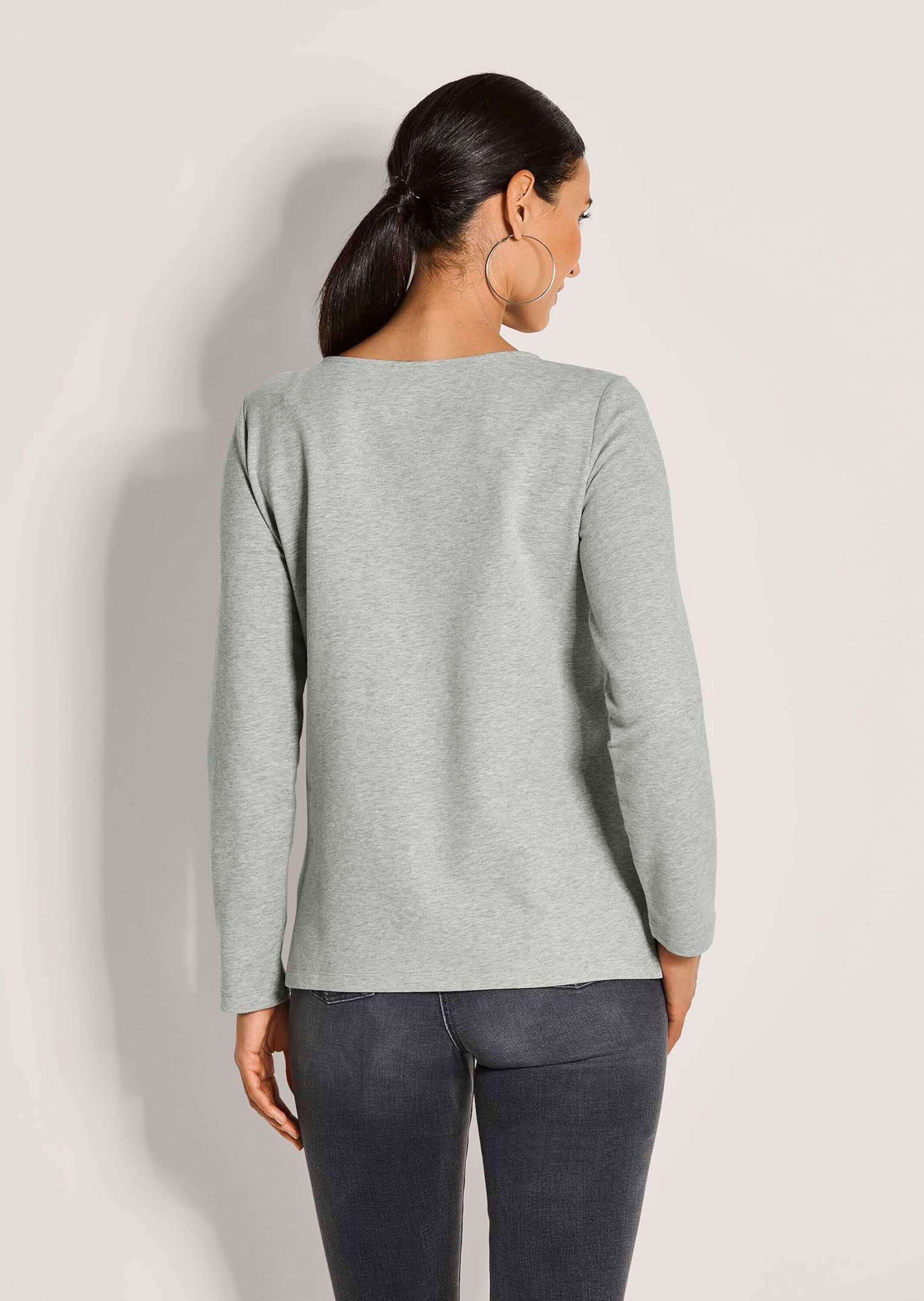MADELEINE Langarmshirt »Sweatshirt Glamouröser Pullover, Strassakzente«