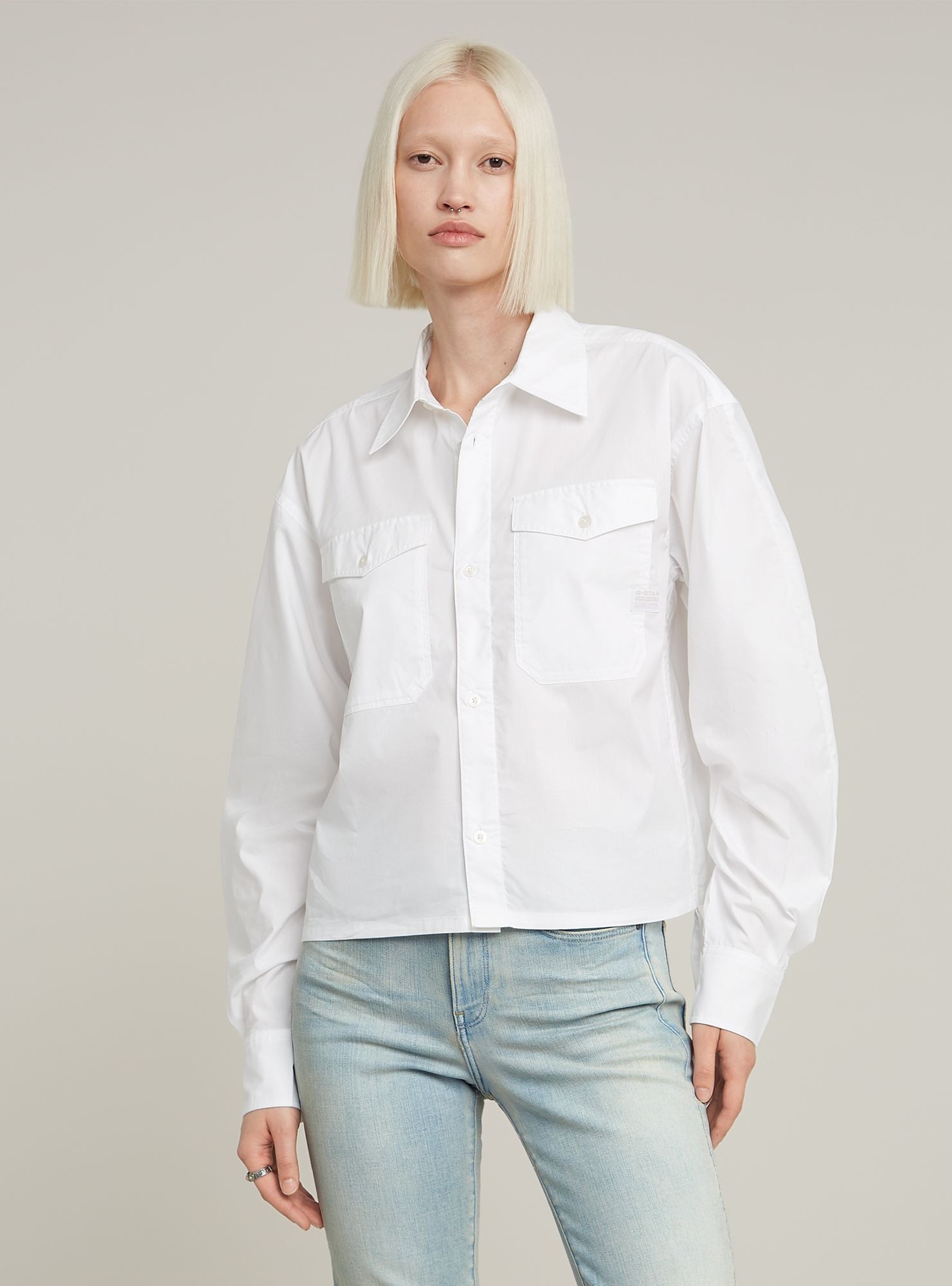 G-STAR Langarmshirt "Boxy Hemd" günstig online kaufen