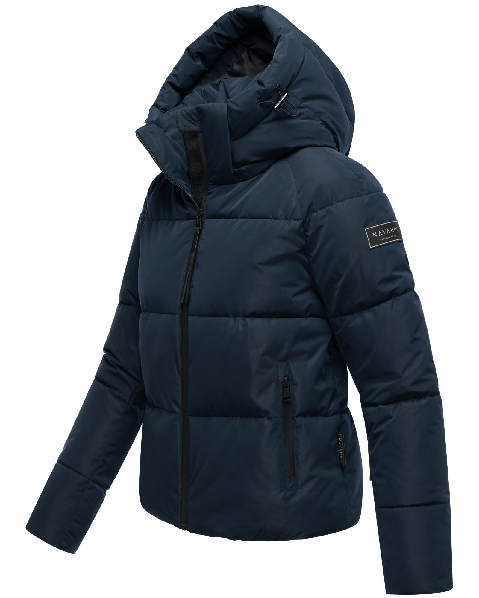 Navahoo Steppjacke »Frostherz XIV«, mit Kapuze, Kurze gesteppte Damen Winterjacke mit abnehmbarer Kapuze