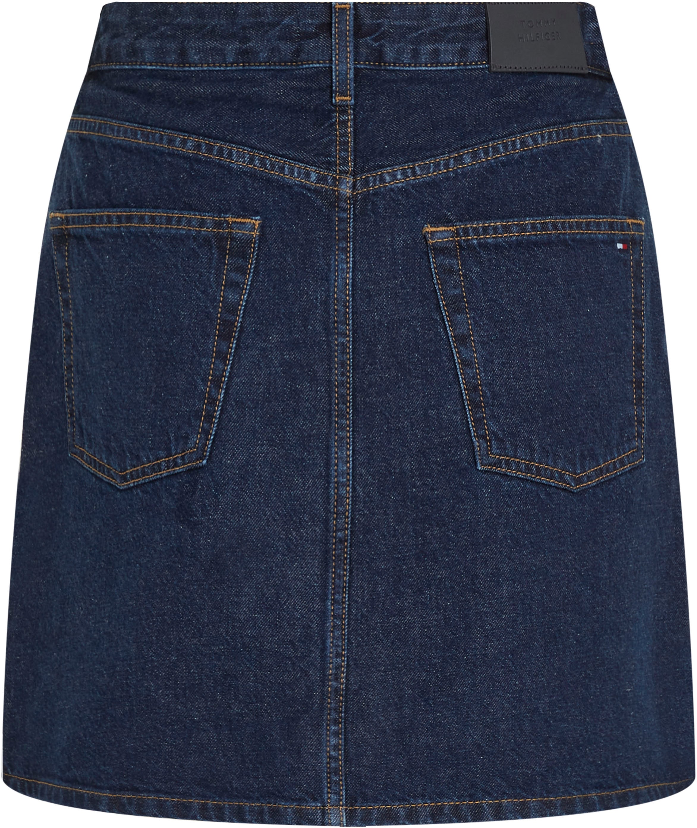 Tommy Hilfiger Jeansrock »DNM MINI SKIRT HW CLER«, Webrock im 5-Pocket-Style