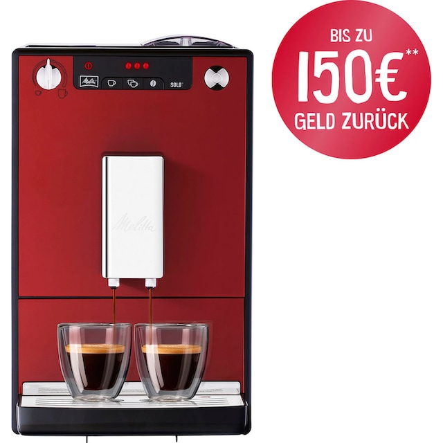 Melitta Kaffeevollautomat »Solo® E950-204, chili-red«, Perfekt für Café  crème & Espresso, nur 20cm breit | BAUR