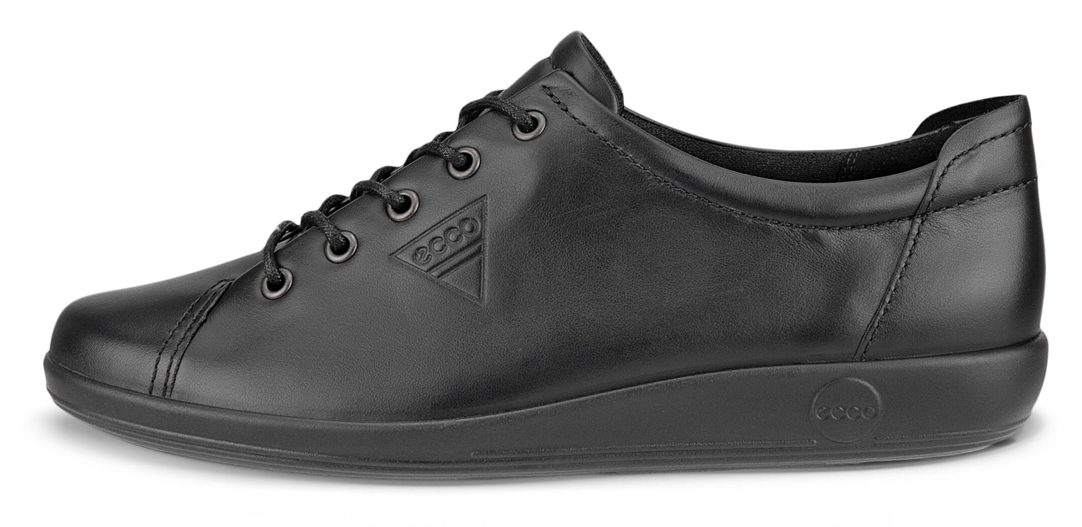 Ecco Schnürschuh »Ecco Soft 2.0«, Freizeitschuh, Halbschuh, Schnürschuh mit dezenter Logo Prägung