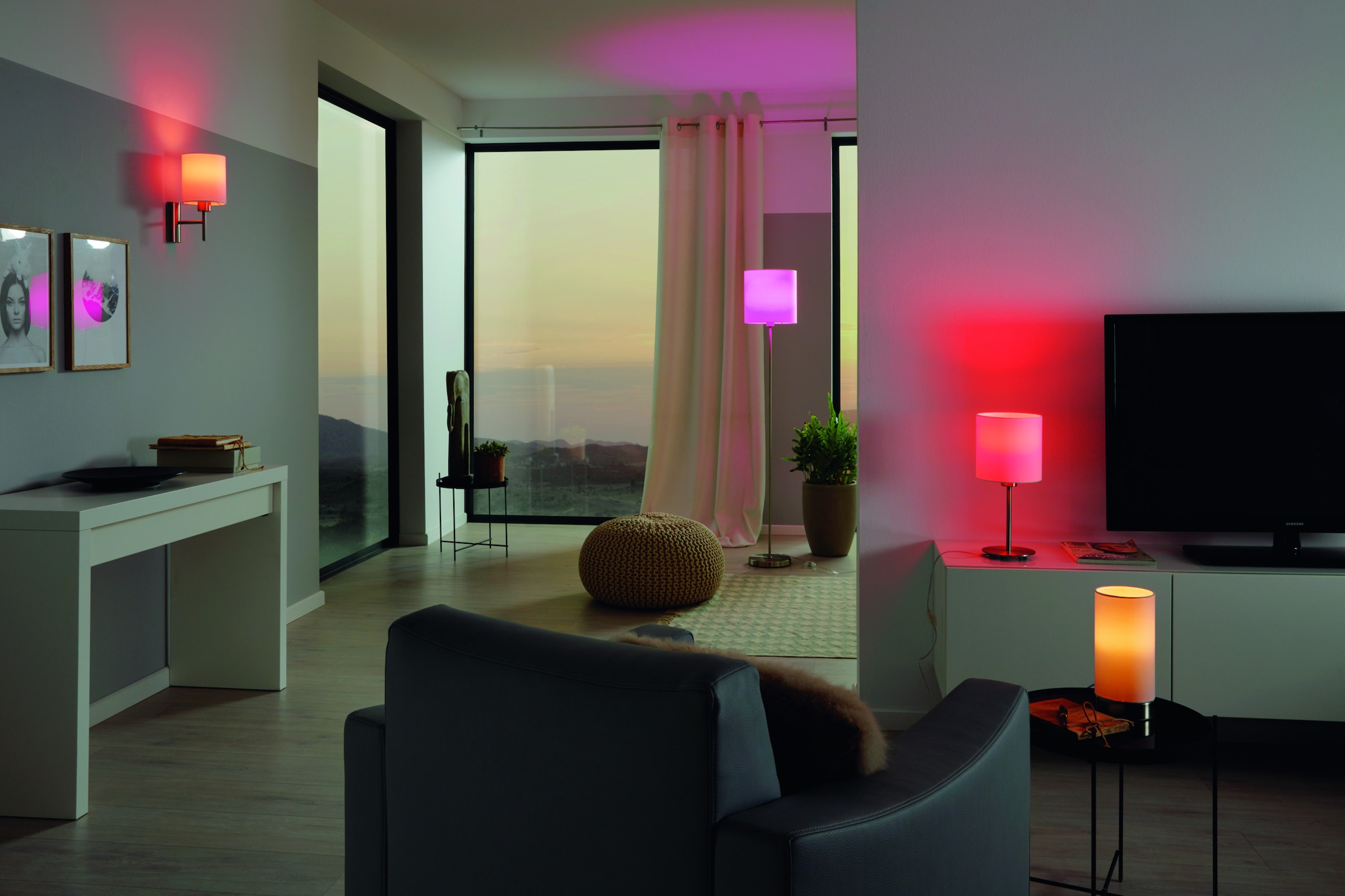 EGLO Stehlampe »PASTERI Stehlampe - Stoff - Stahl - E27 - 1X60W - IP20« E27 1 Stk. Standleuchte, Wohnzimmer, Esszimmer, Schalfzimmer, H157,5 x Ø28 cm