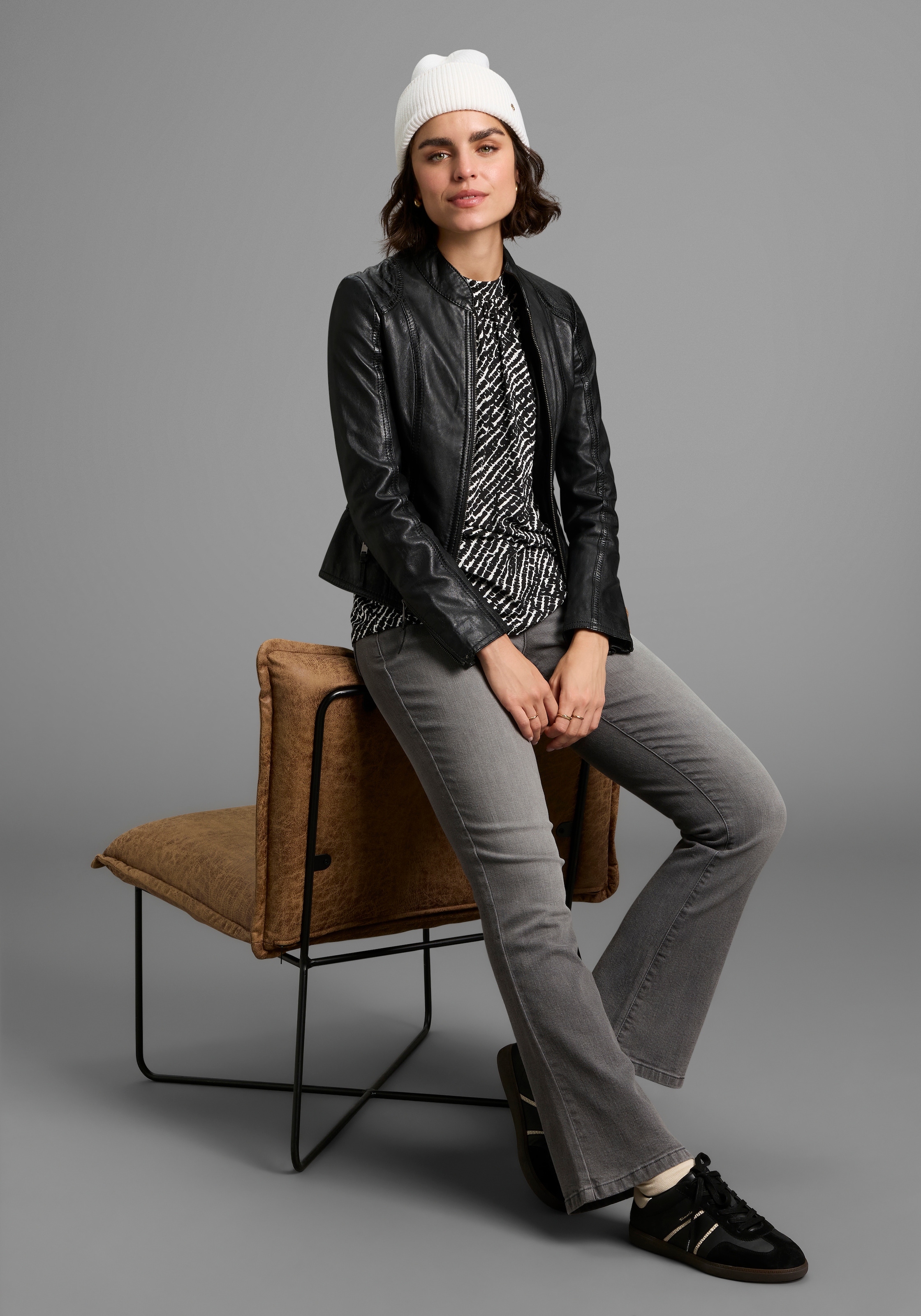 Laura Scott Kurzarmshirt, mit modischem Muster - NEUE KOLLEKTION