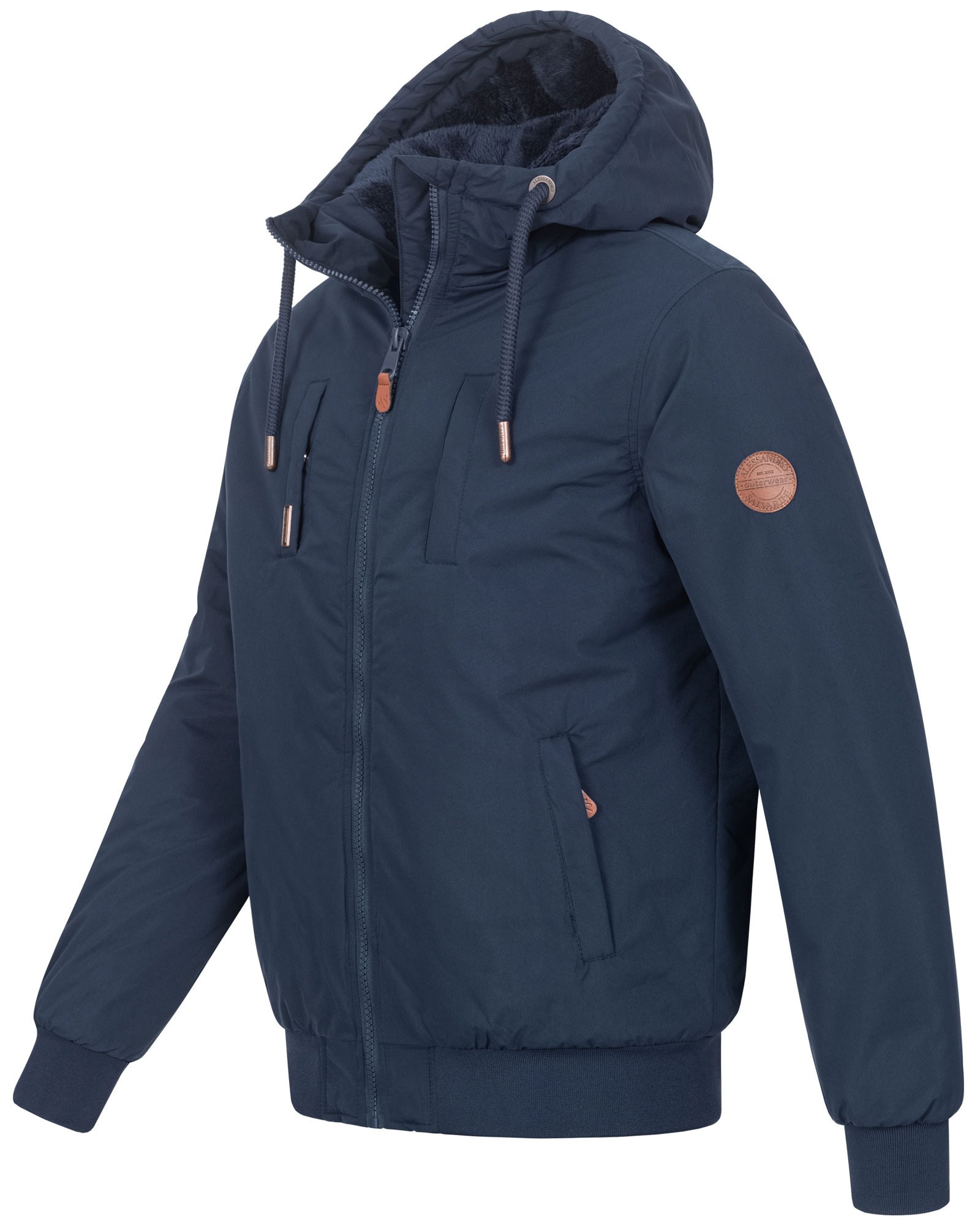 Alessandro Salvarini Winterjacke »ASWeighty«, mit weichem Teddyfell innen