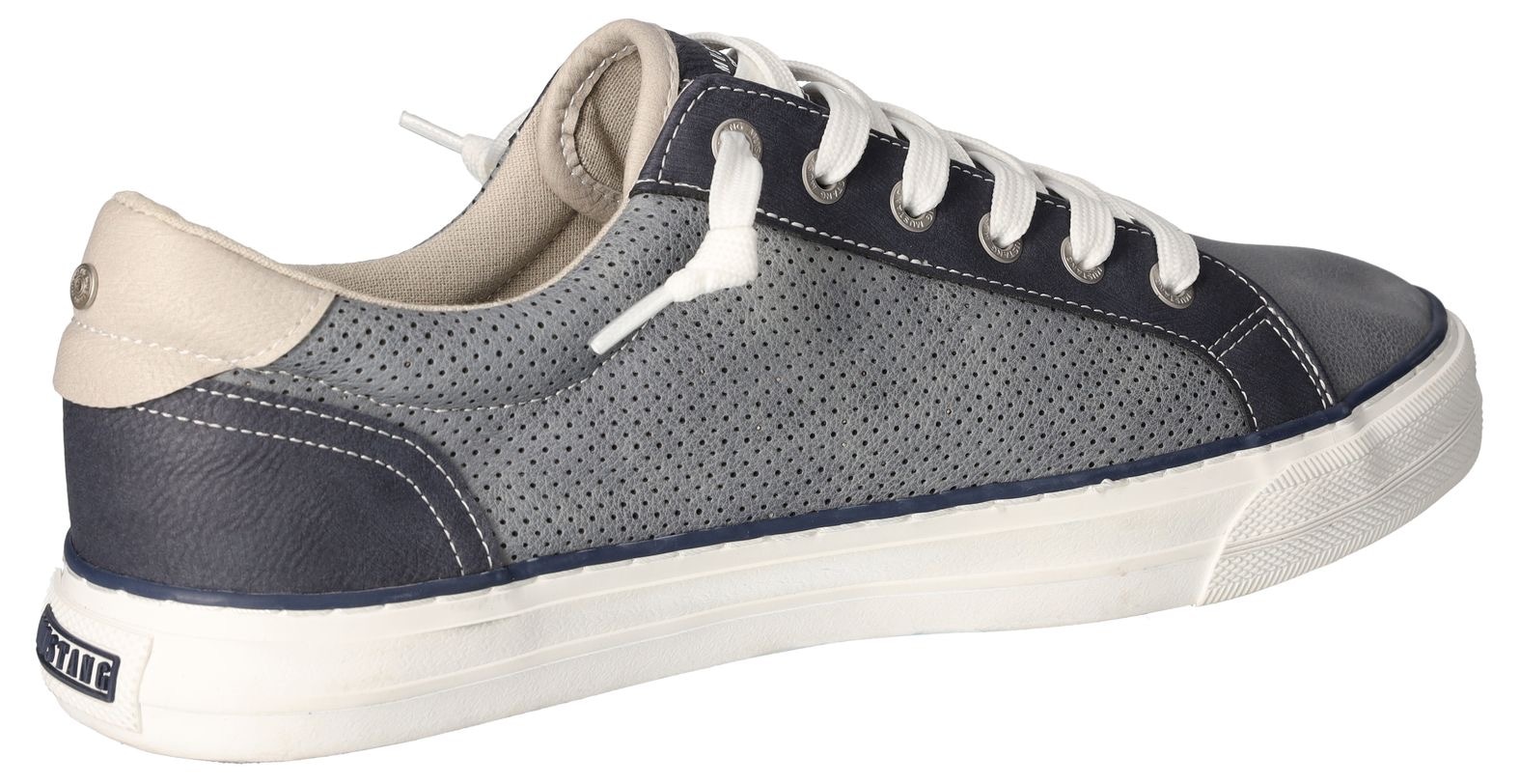 Mustang Shoes Slip-On Sneaker, mit stylischem Seitenstreifen, Freizeitschuh, Halbschuh, Schnürschuh