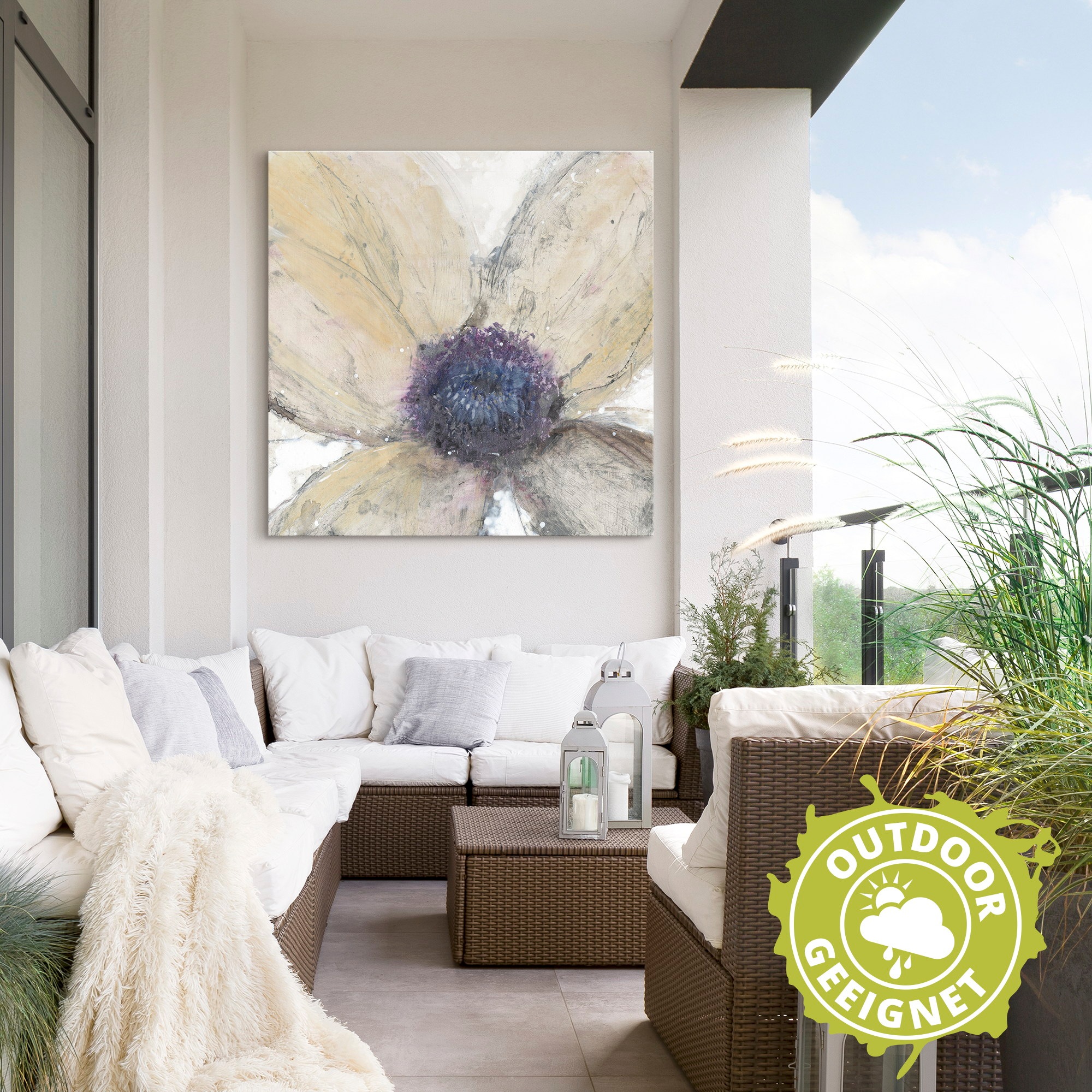 Artland Wandbild »Blumenfluss I«, Blumen, (1 St.), als Alubild, Outdoorbild, Leinwandbild in verschied. Größen