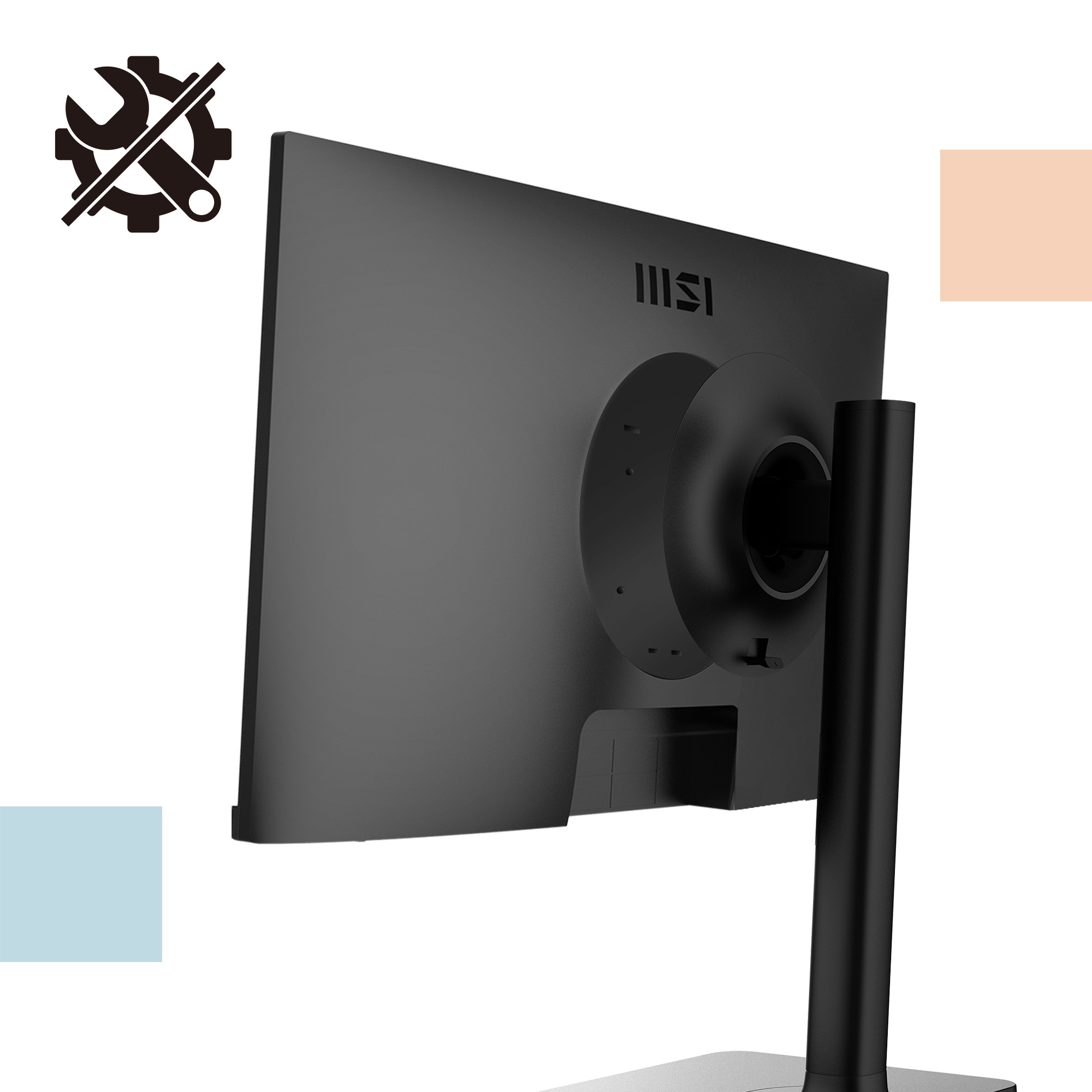 MSI LED-Monitor »Modern MD2412P«, 60 cm/24 Zoll, 1920 x 1080 px, Full HD, 1 ms Reaktionszeit, 100 Hz, höhenverstellbar, 3 Jahre Herstellergarantie, USB-C