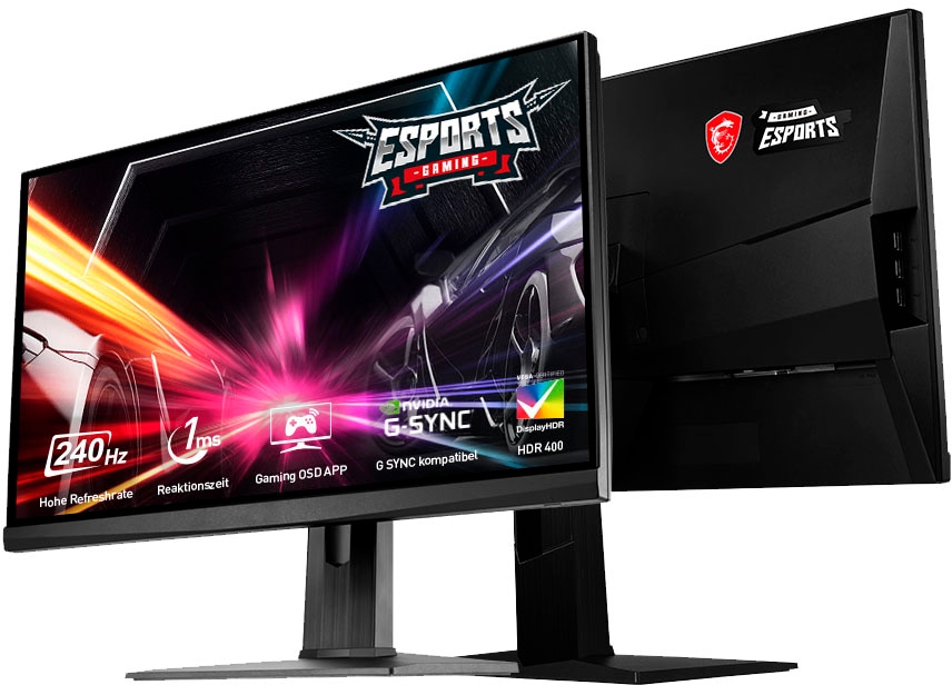 px, Reaktionszeit, 240 Zoll, 1080 Full ms 1920 3 | MAG251RX«, HD, x Hz, BAUR »Optix Jahre cm/24,5 Gaming-Monitor Herstellergarantie 1 MSI 62,2