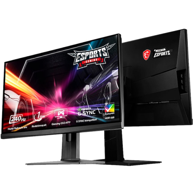 MSI Gaming-Monitor »Optix MAG251RX«, 62,2 cm/24,5 Zoll, 1920 x 1080 px,  Full HD, 1 ms Reaktionszeit, 240 Hz, 3 Jahre Herstellergarantie | BAUR