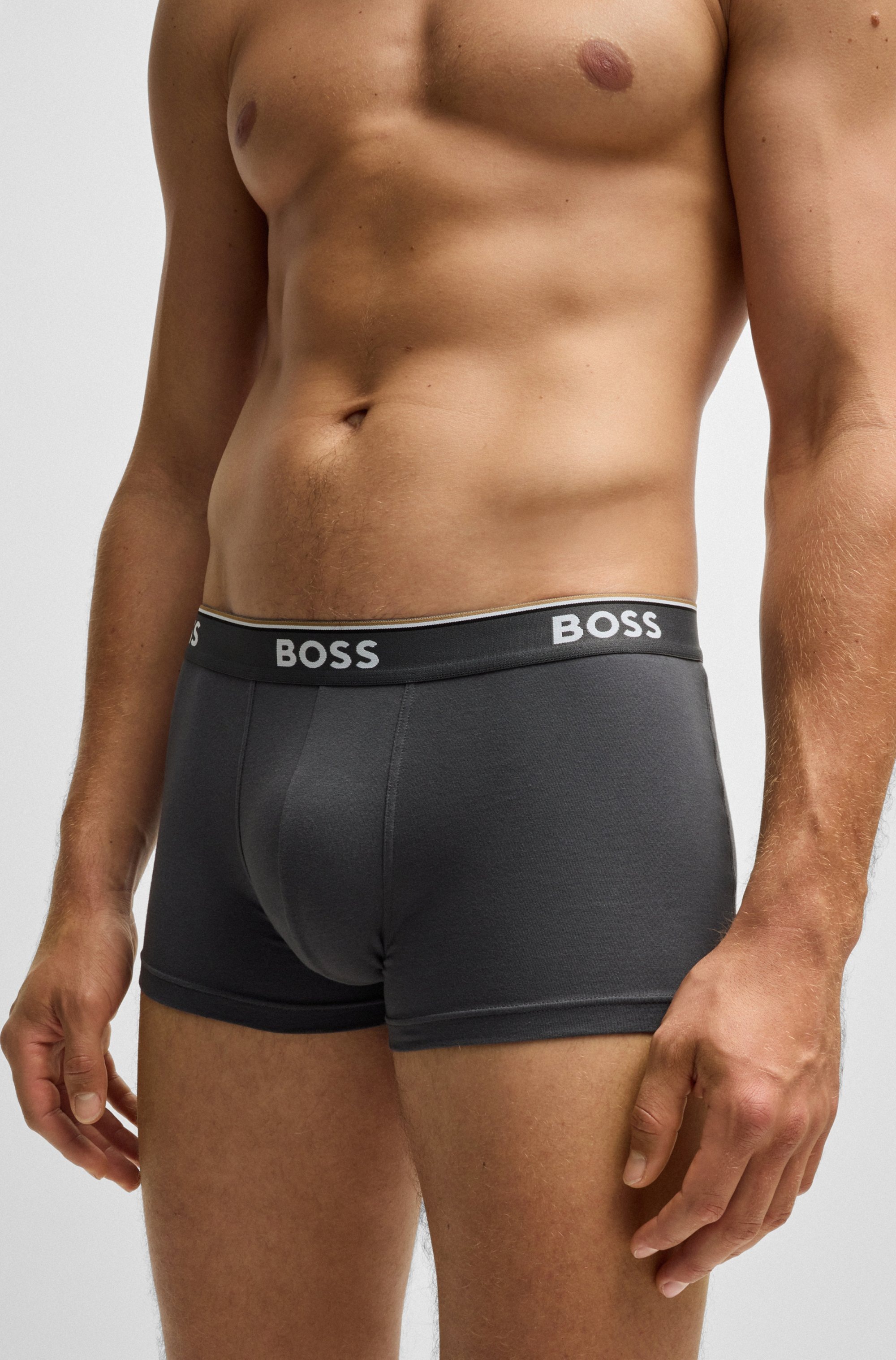 BOSS Boxer "TRUNK 3 PACK" 3 Stk. BOSS Schriftzug auf dem Bund günstig online kaufen