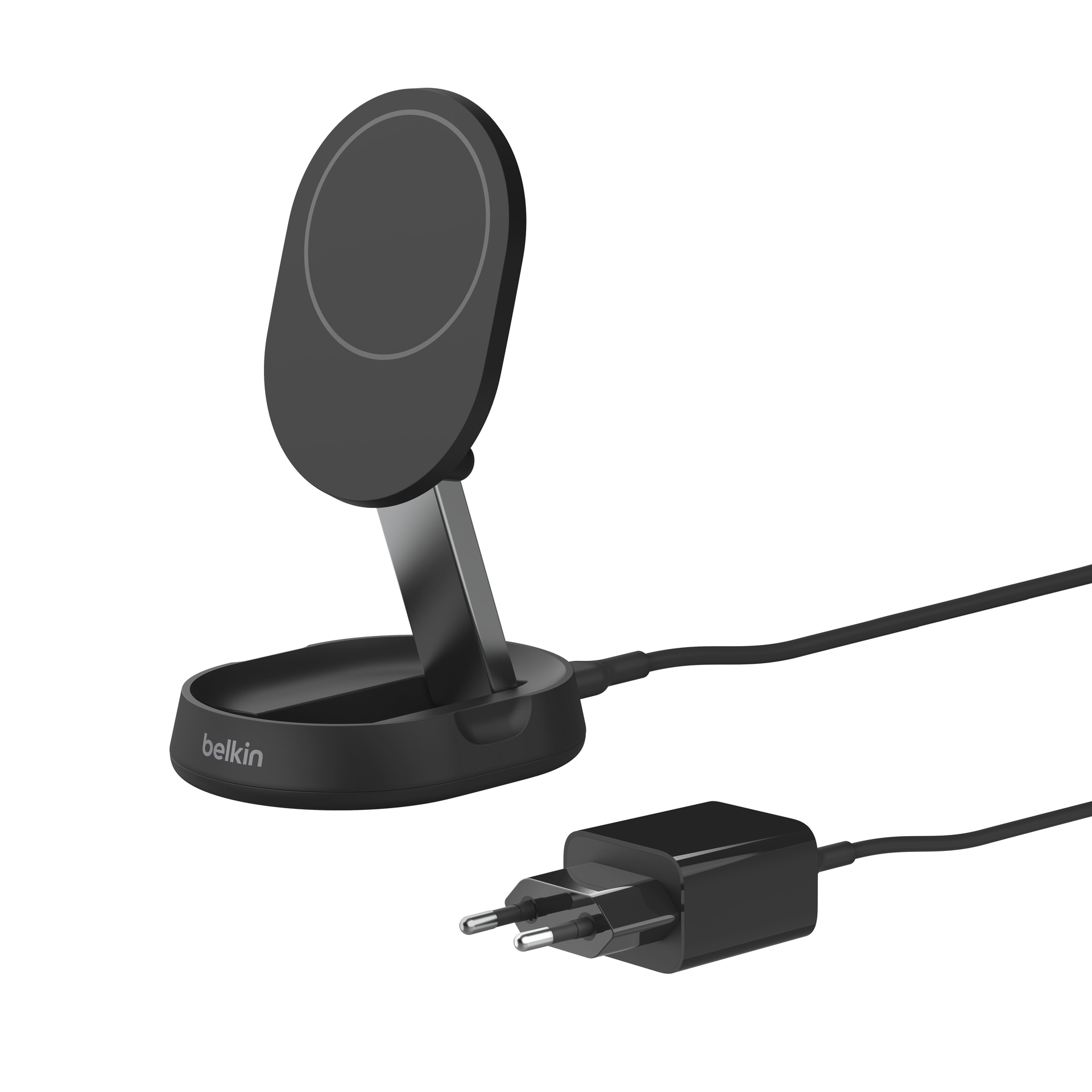 Belkin Wireless Charger »BOOST CHARGE PRO Qi2 15W magnetische Ladestation«, inkl. 20 Watt USB-C Netzteil für iPhone Serie 15/14/13/12