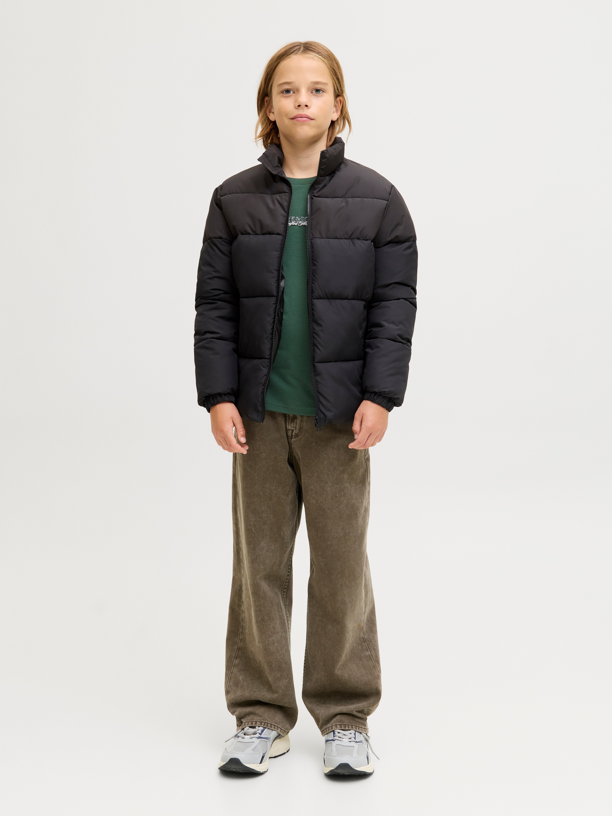 Jack & Jones Junior Langarmshirt »JORBLEECKER MINIMAL TEE LS CREW NE JNR«
