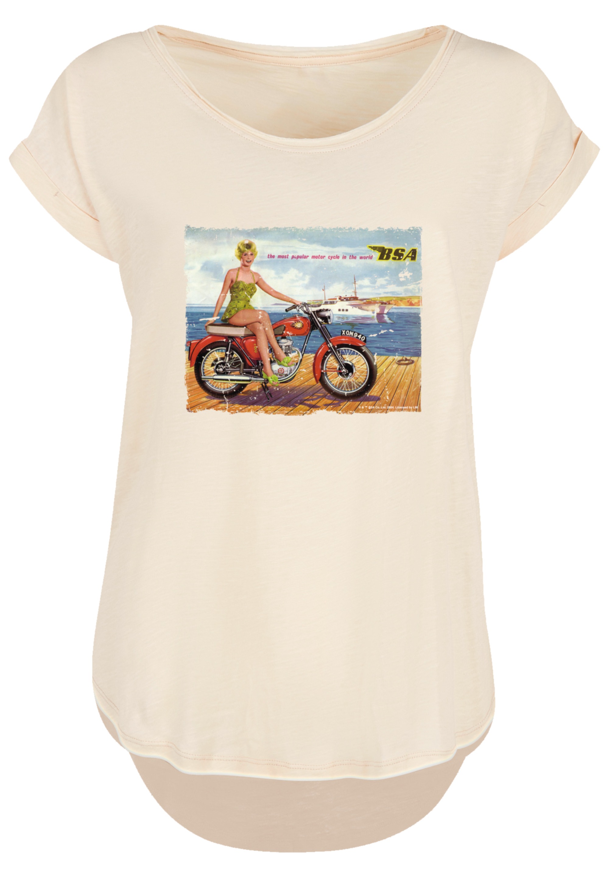 F4NT4STIC T-Shirt "BSA C15 Star 1962 Motorcycle Dockside Ad" Premium Qualit günstig online kaufen