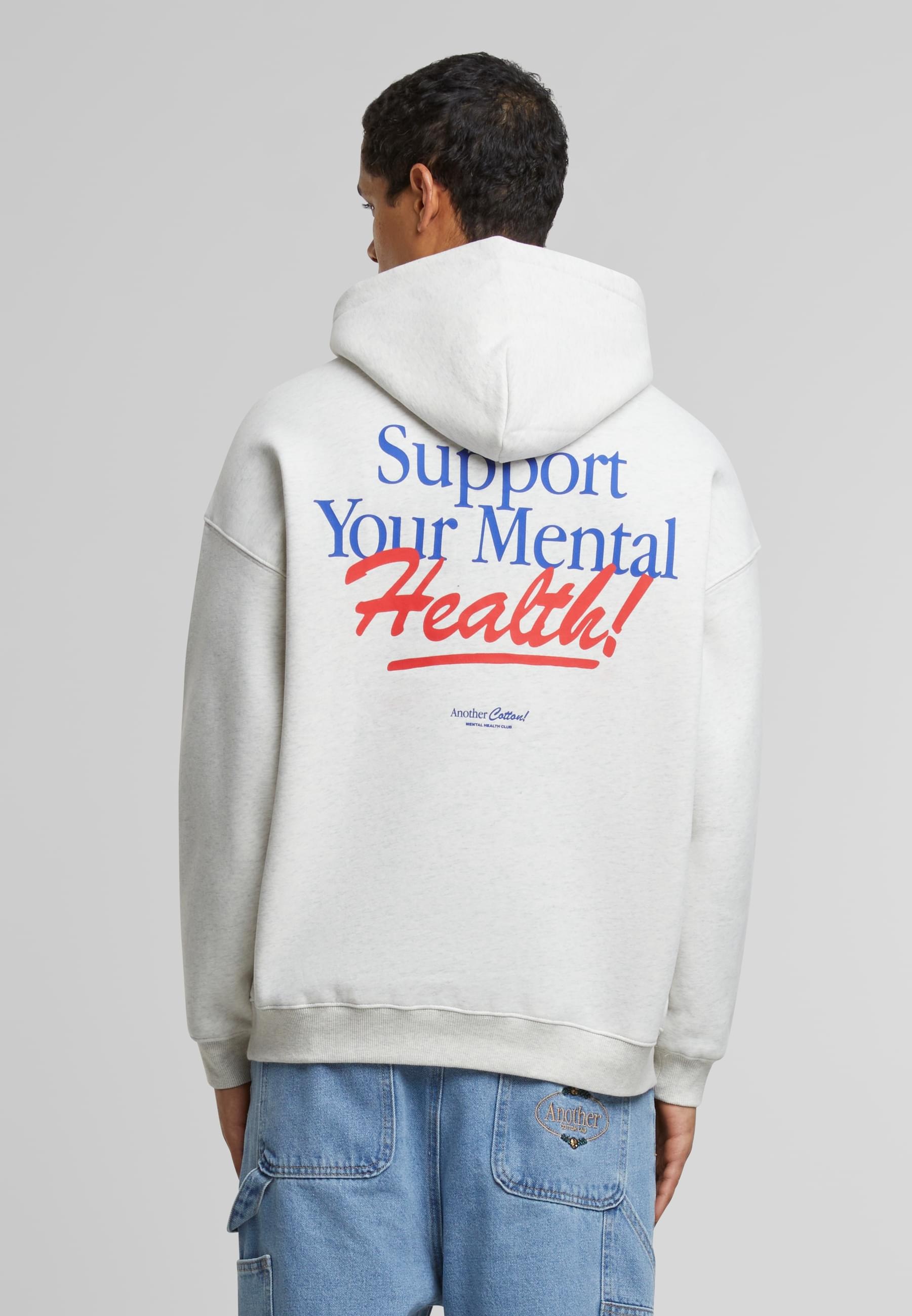 Another Cotton Lab Kapuzensweatshirt »Another Cotton Lab Support Your Mental Oversized Hoodie«, (1 tlg.)